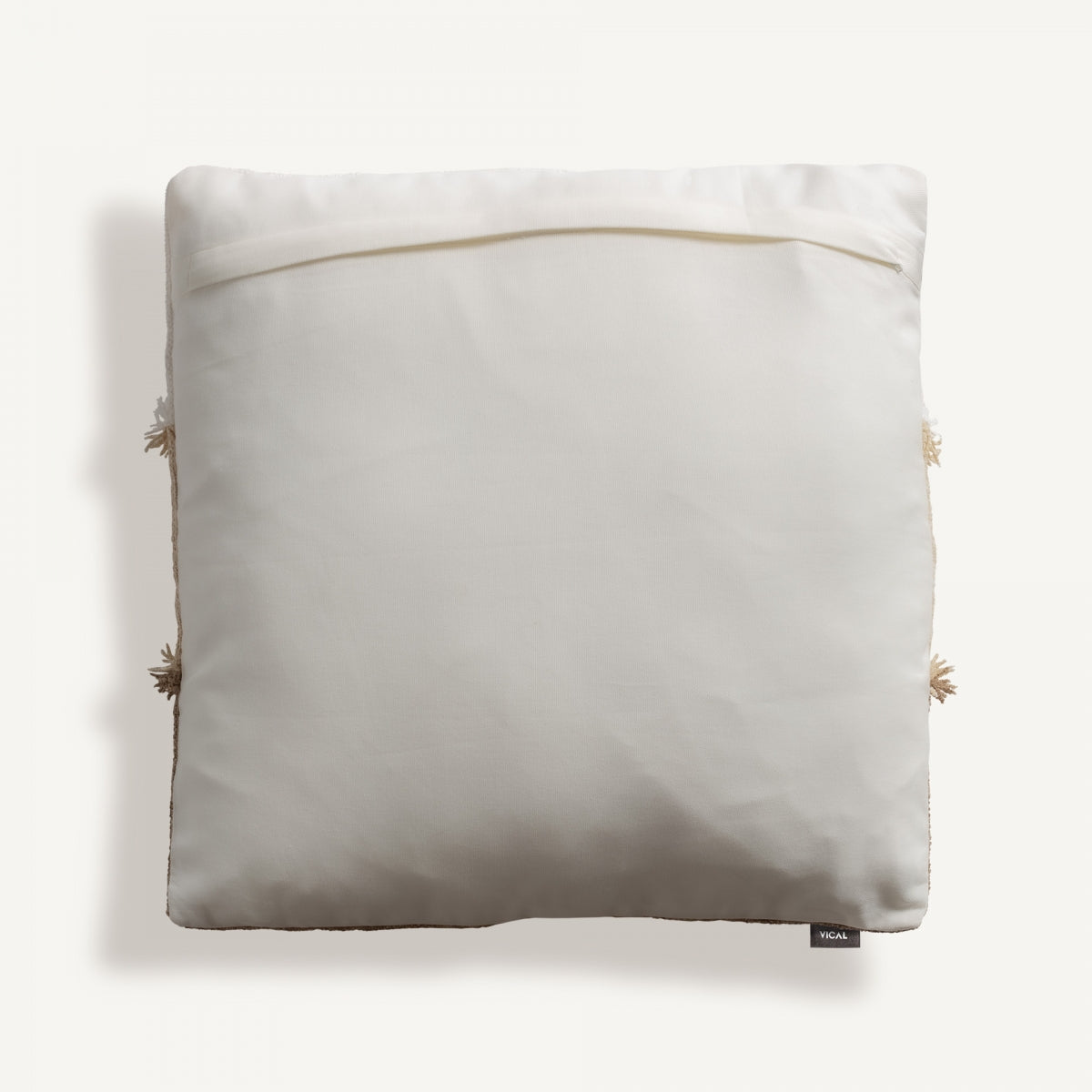 Coussin carré en coton tricolore | VICAL Euken | REMO-HOME, mobilier design et décoration d'intérieur