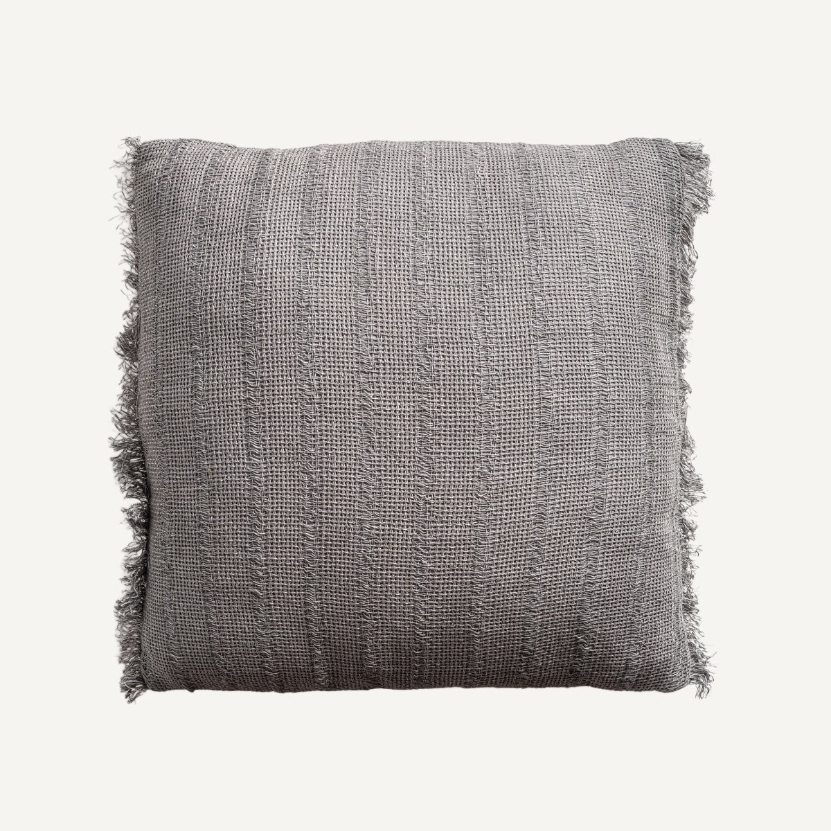 Coussin carré en lin gris | VICAL Brais | REMO-HOME, mobilier design et décoration d'intérieur