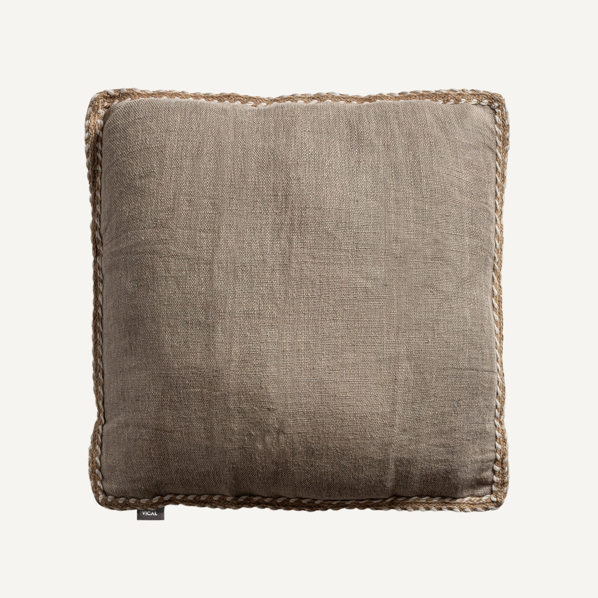 Coussin carré en lin sable | VICAL Ethan | REMO-HOME, mobilier design et décoration d'intérieur