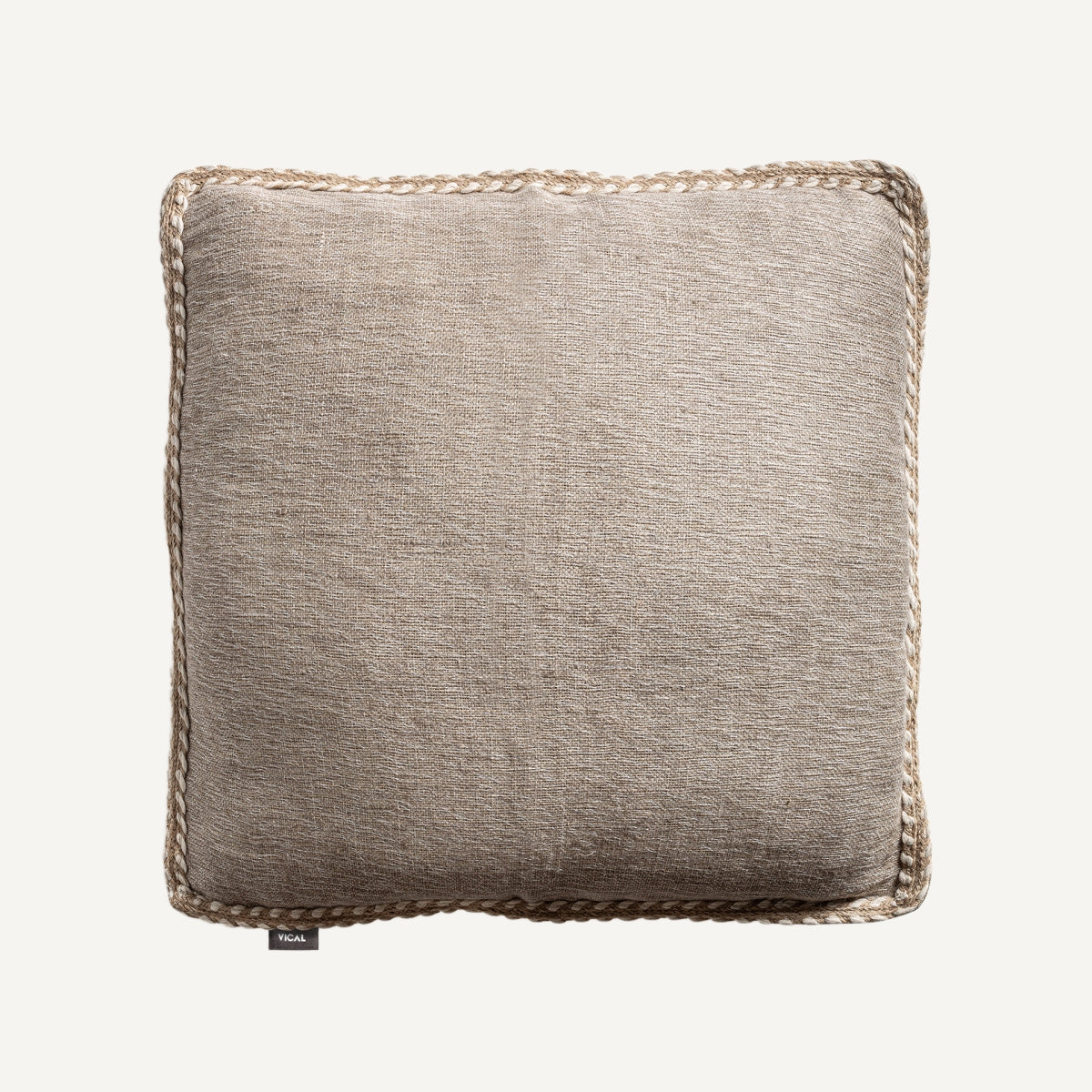 Coussin carré en lin sable | VICAL Nehan | REMO-HOME, mobilier design et décoration d'intérieur