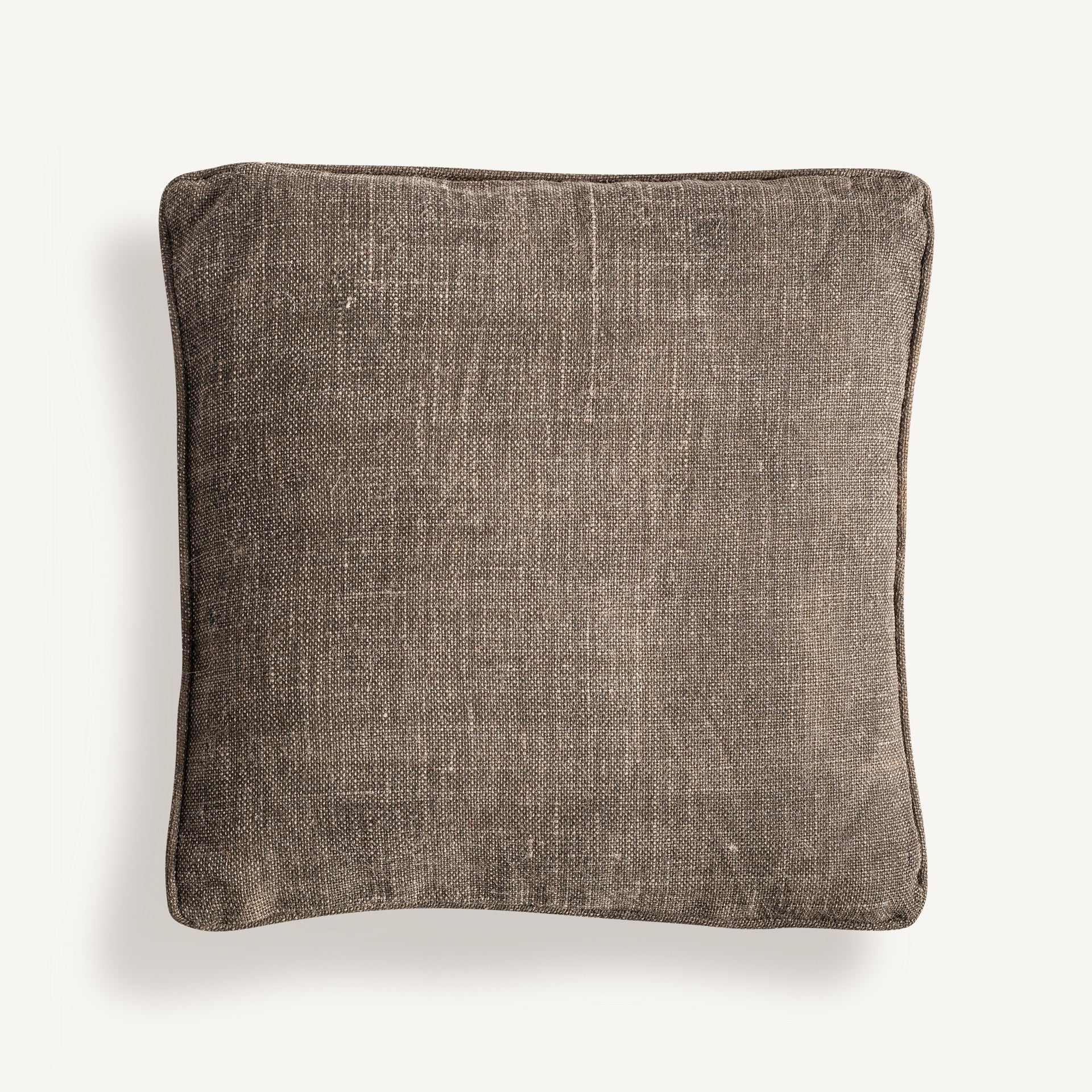 Coussin jute géométrique beige et vert | VICAL Nefer | REMO-HOME, mobilier design et décoration d'intérieur
