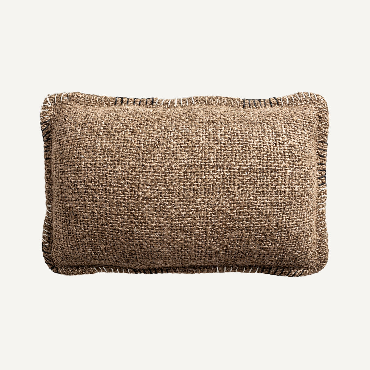 Coussin rectangulaire en coton marron | VICAL Aziel | REMO-HOME, mobilier design et décoration d'intérieur