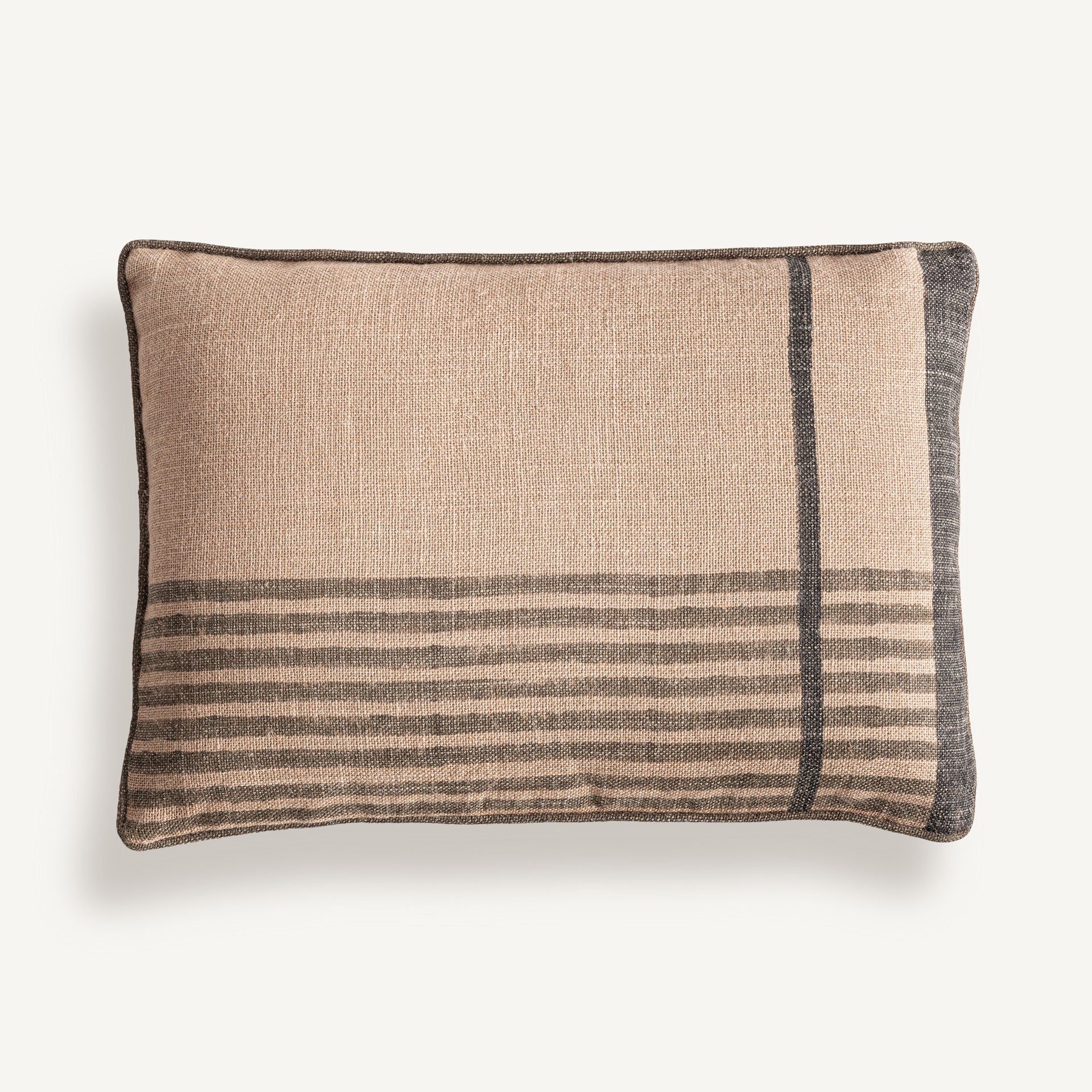 Coussin rectangulaire jute beige marron | VICAL Nagore | REMO-HOME, mobilier design et décoration d'intérieur