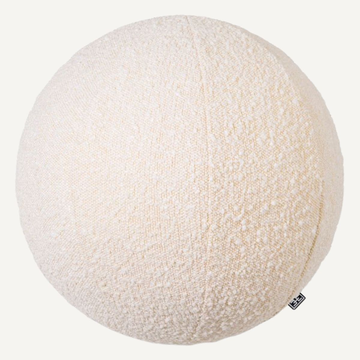 Coussin rond bouclé crème | Eichholtz Palla S | REMO-HOME, mobilier et décoration d'intérieur
