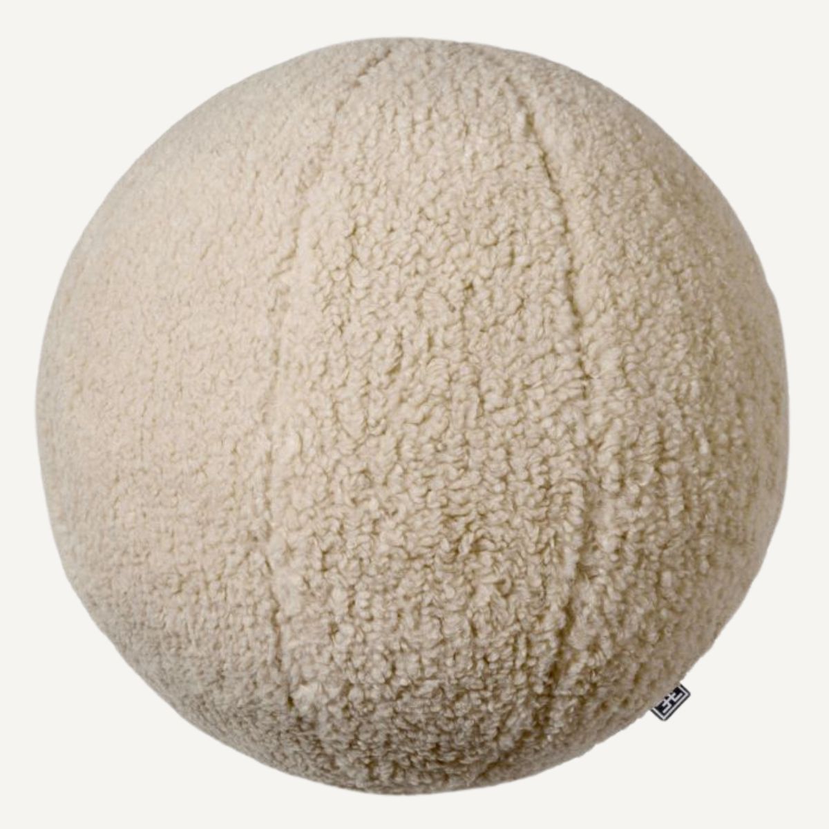 Coussin rond molletonné crème | Eichholtz Palla L | REMO-HOME, mobilier et décoration d'intérieur