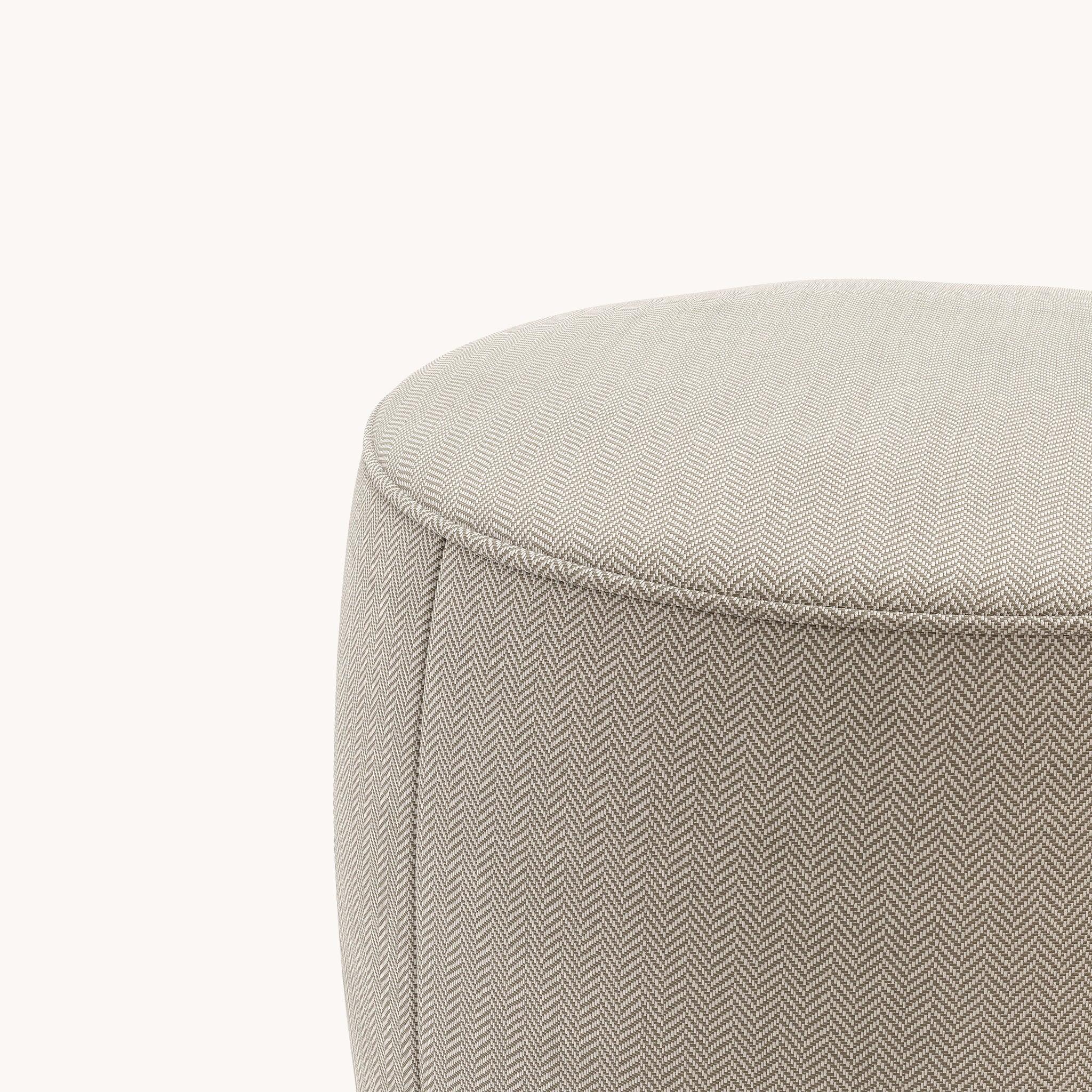 Pouf à motifs marron | Domkapa Rachel