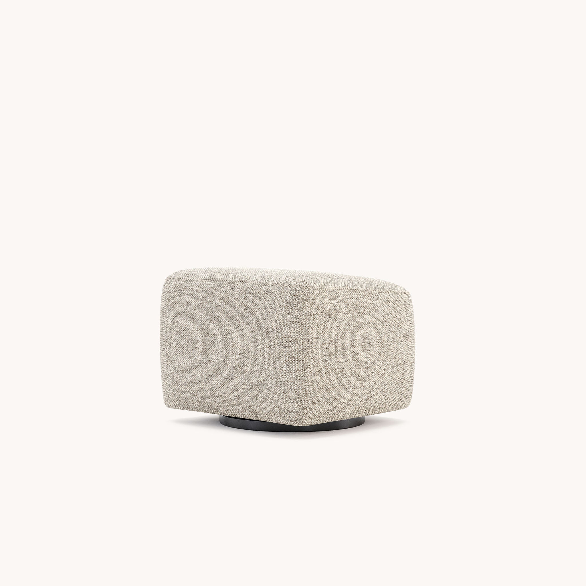 Pouf repose-pieds en tissu sable | Domkapa Alexander