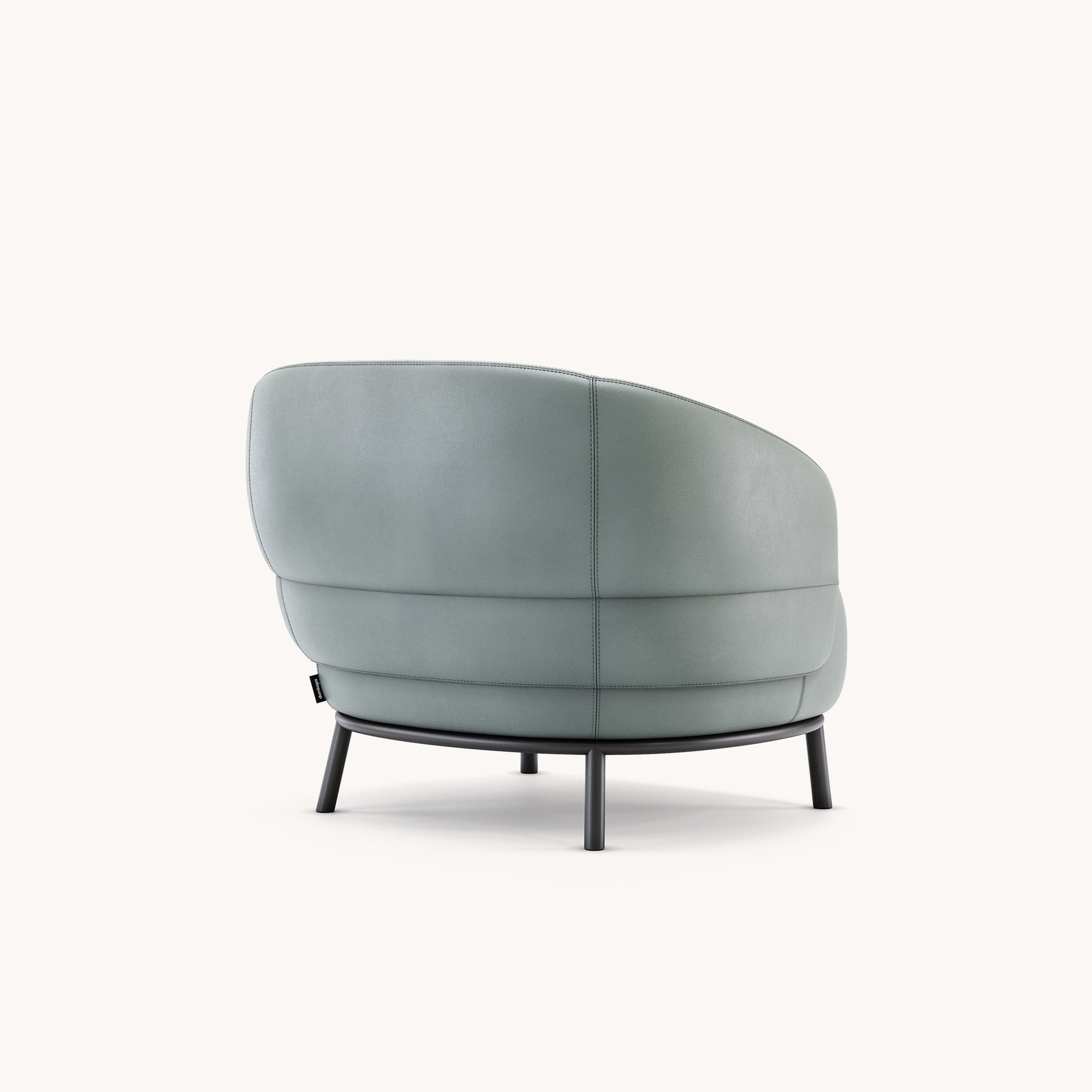 Fauteuil en cuir bleu | Domkapa Juliet