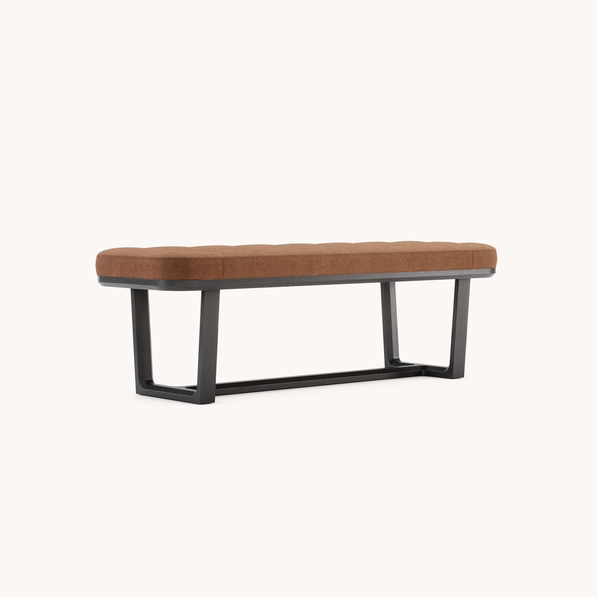 Banquette en tissu orange fumé | Domkapa Vincent L