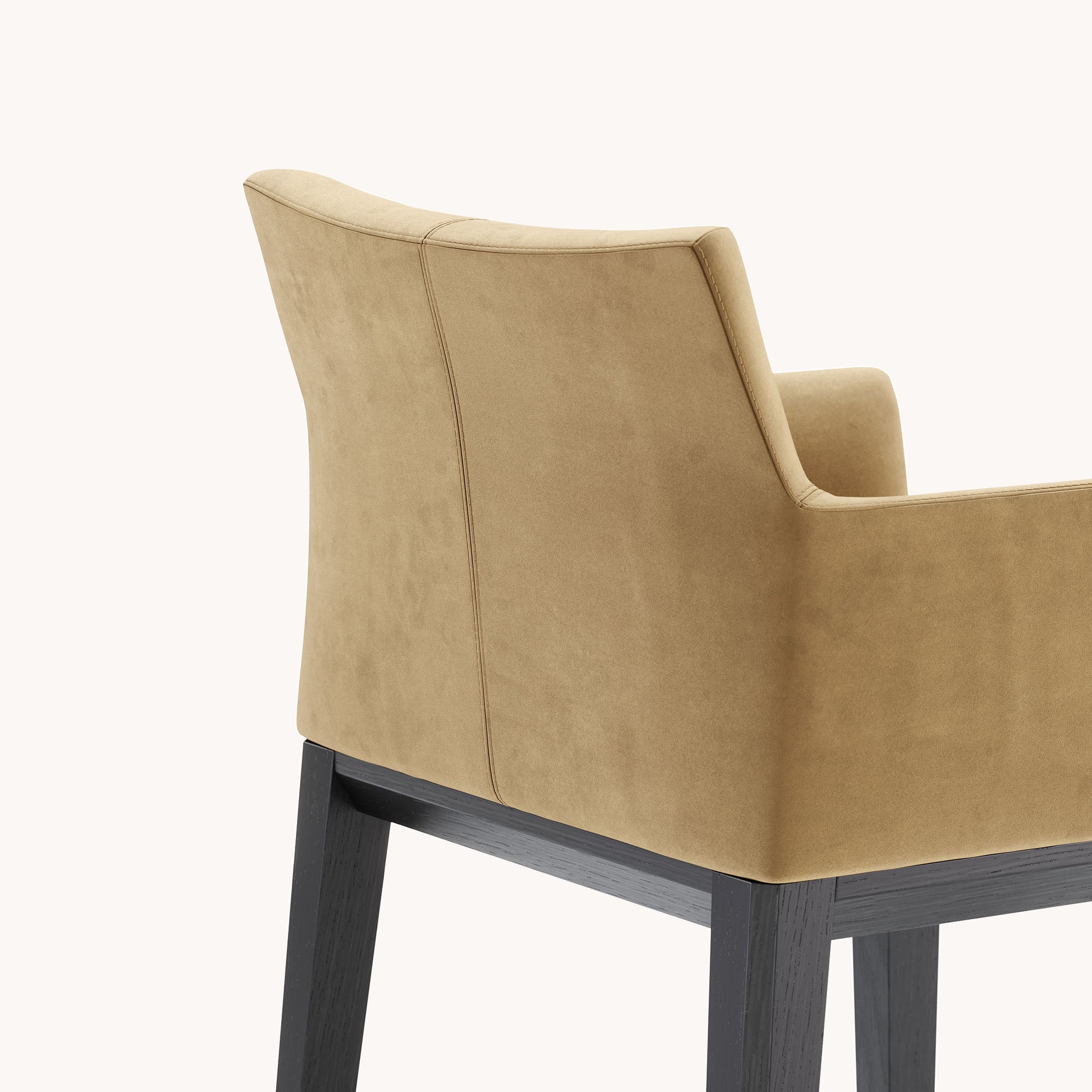 Chaise de bar en velours camel | Domkapa Carter