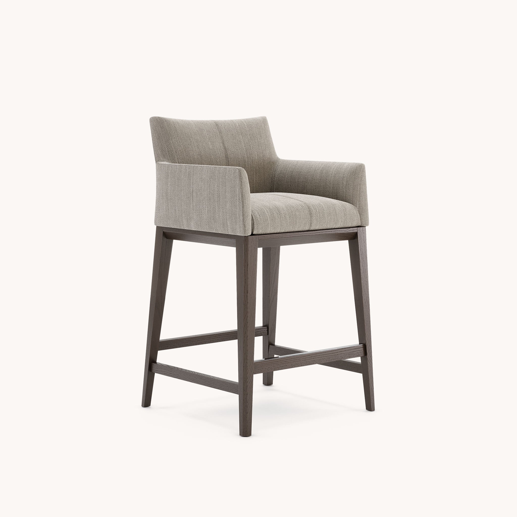 Chaise de bar en tissu marron clair | Domkapa Carter