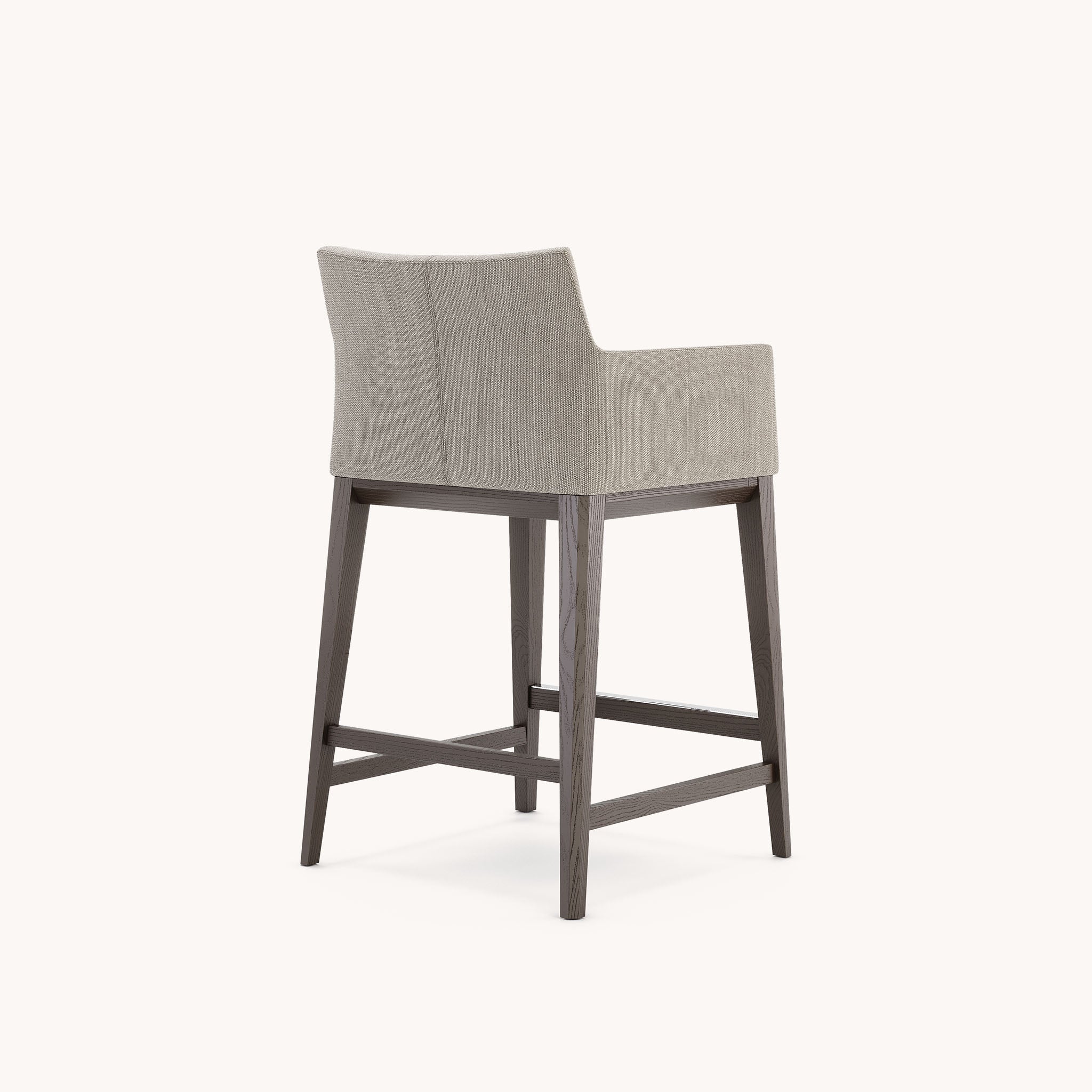 Silla de mostrador de tela marrón claro | Domkapa Carter