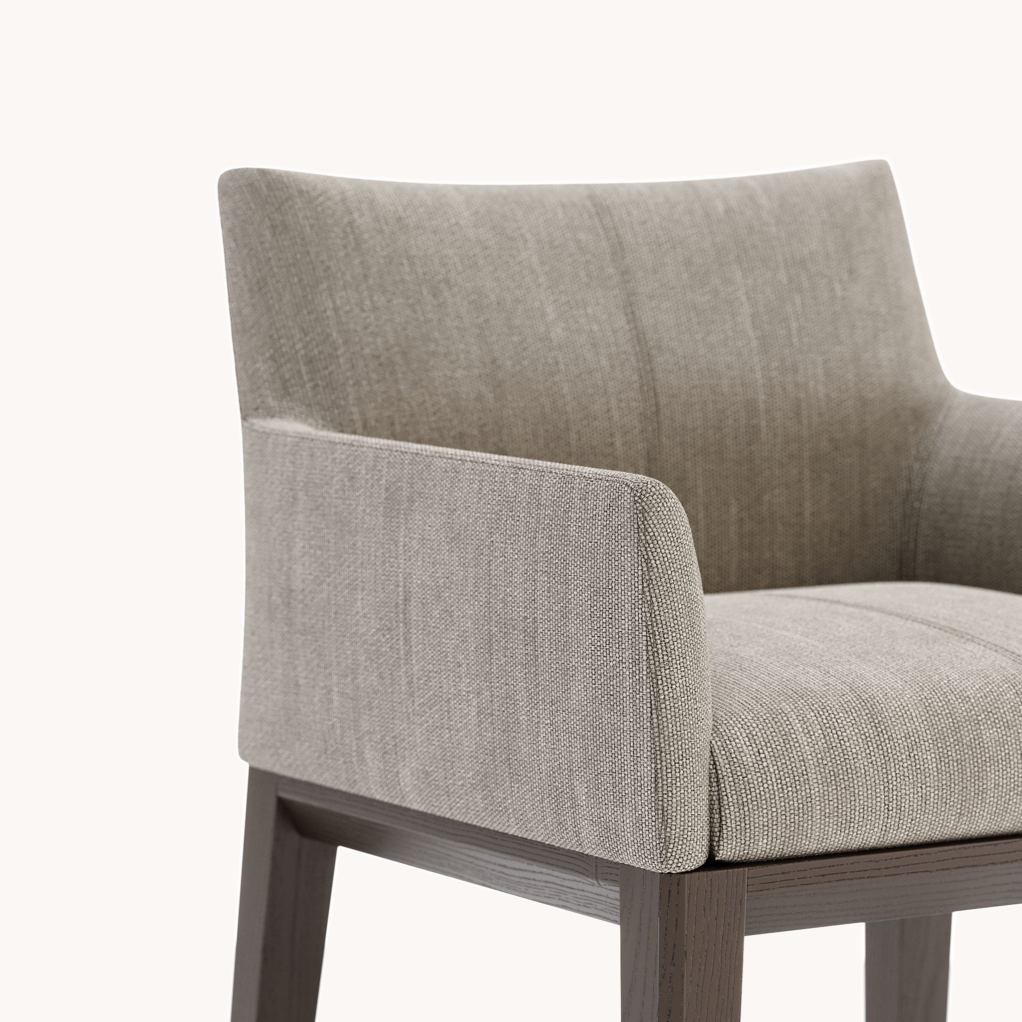 Chaise de bar en tissu marron clair | Domkapa Carter