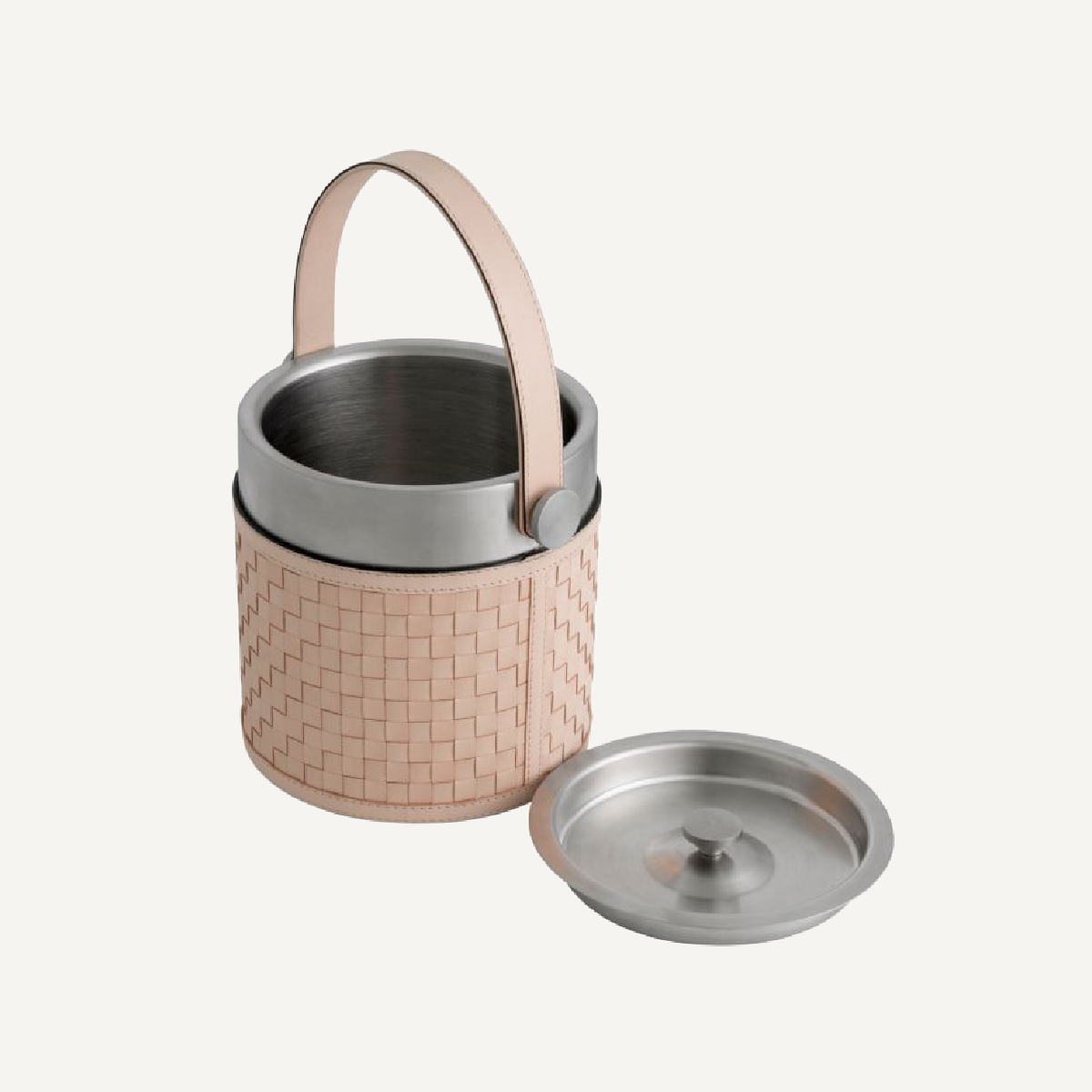Ensemble cocktail en cuir beige (lot de 3) | Eichholtz Sintra | REMO-HOME, mobilier et décoration d'intérieur