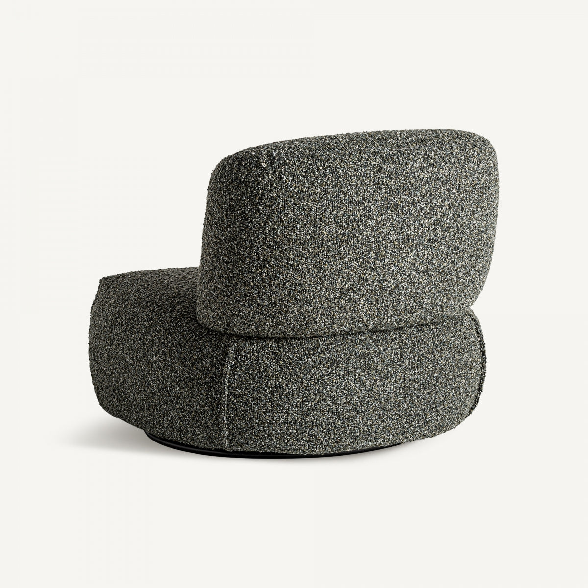 Fauteuil bouclé vert et bois de pin | VICAL Ken | REMO-HOME, mobilier design et décoration d'intérieur