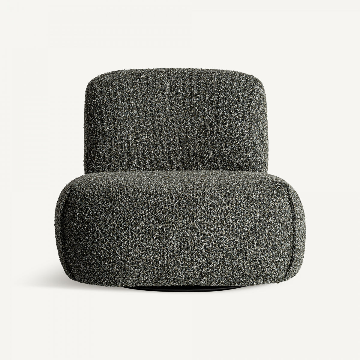 Fauteuil bouclé vert et bois de pin | VICAL Ken | REMO-HOME, mobilier design et décoration d'intérieur