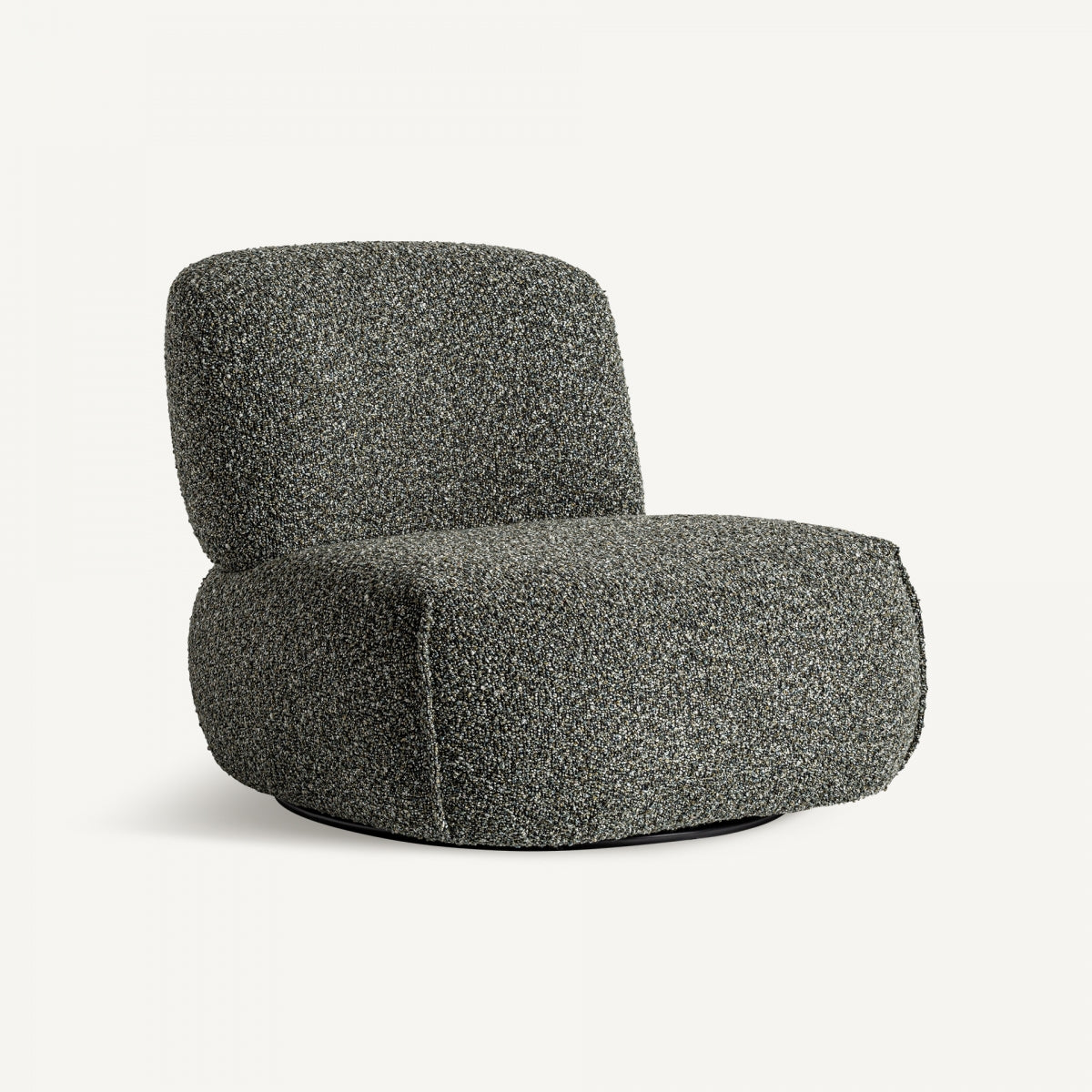 Fauteuil bouclé vert et bois de pin | VICAL Ken | REMO-HOME, mobilier design et décoration d'intérieur