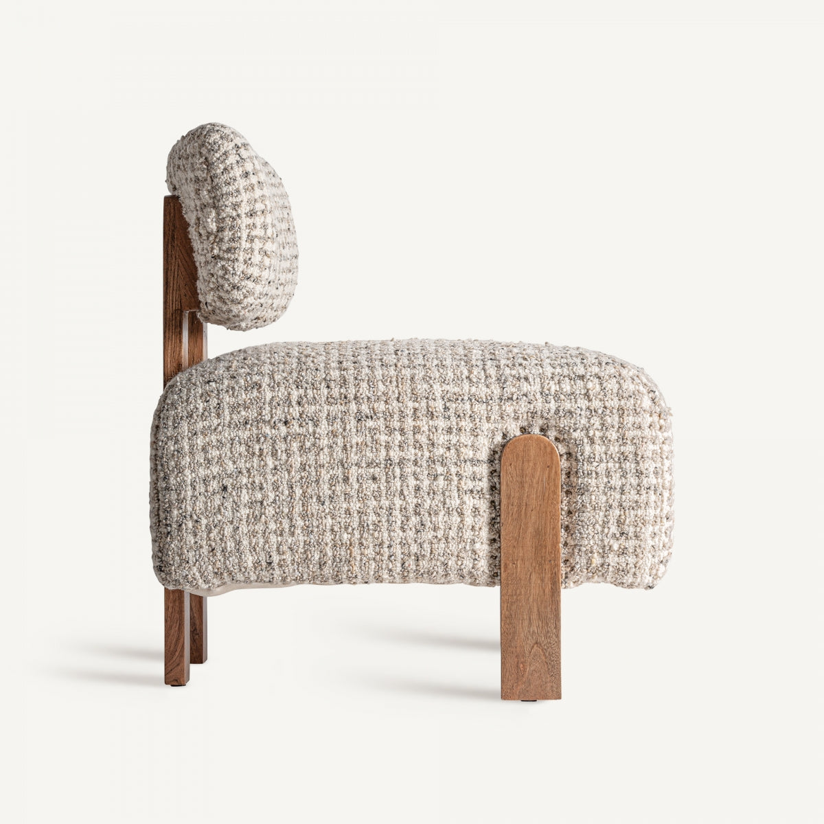 Fauteuil d'appoint en laine beige | Vical Buhl | REMO-HOME, mobilier et décoration d'intérieur