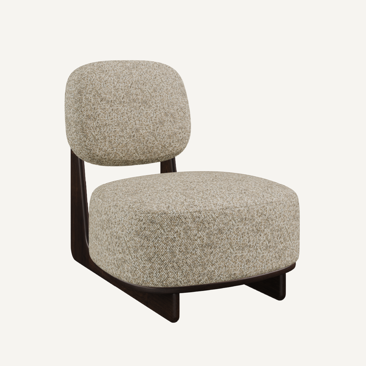 Fauteuil d'appoint en tissu beige Philo | Dôme Deco Tate | REMO-HOME, mobilier et décoration d'intérieur