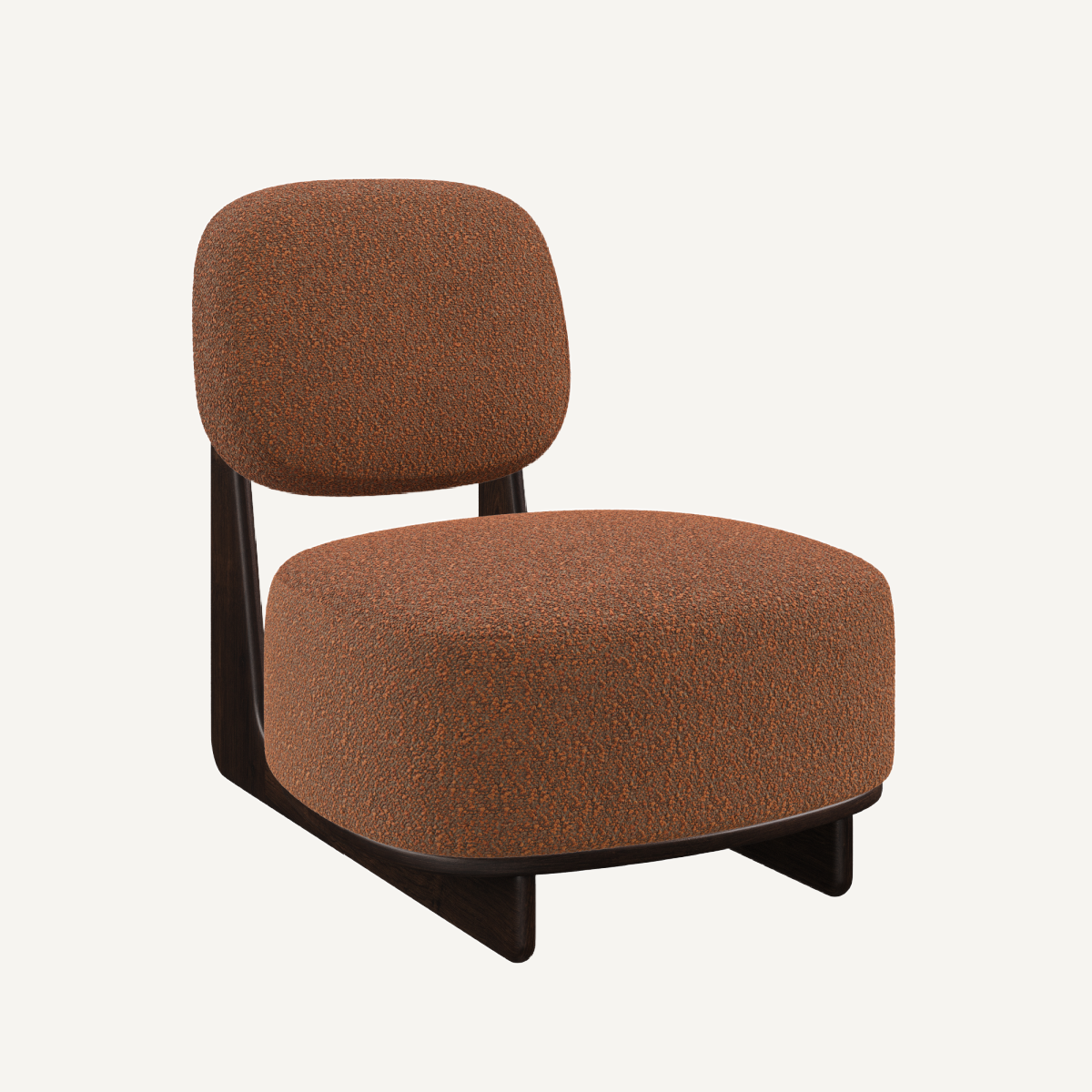 Fauteuil d'appoint en tissu orange Philo | Dôme Deco Tate | REMO-HOME, mobilier et décoration d'intérieur