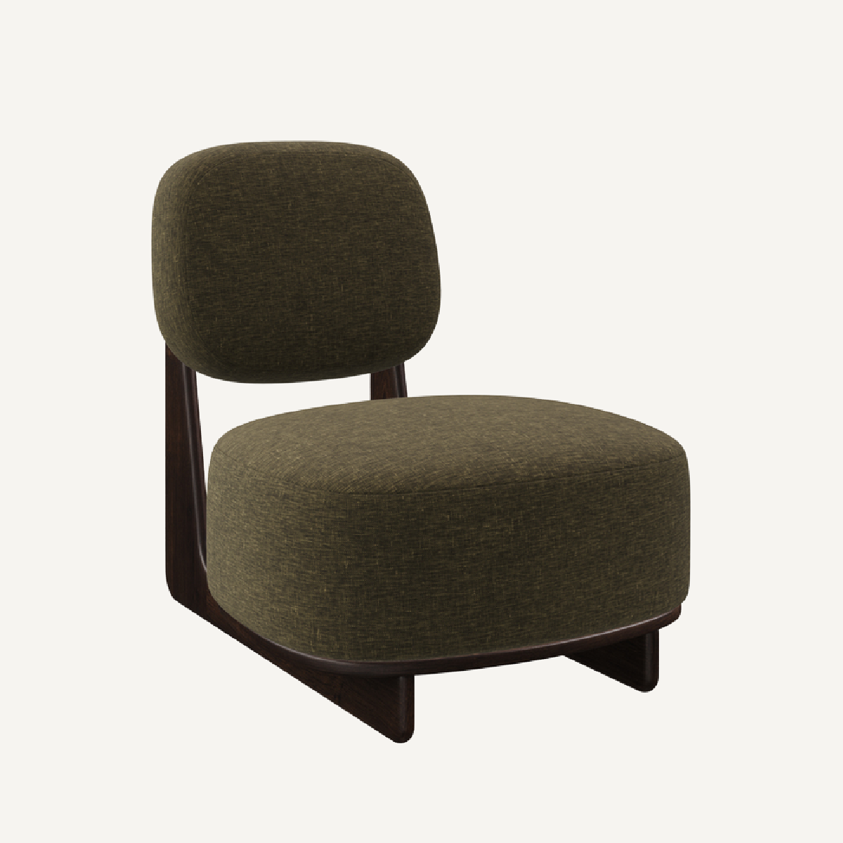 Fauteuil d'appoint en tissu vert | Dôme Deco Tate | REMO-HOME, mobilier et décoration d'intérieur