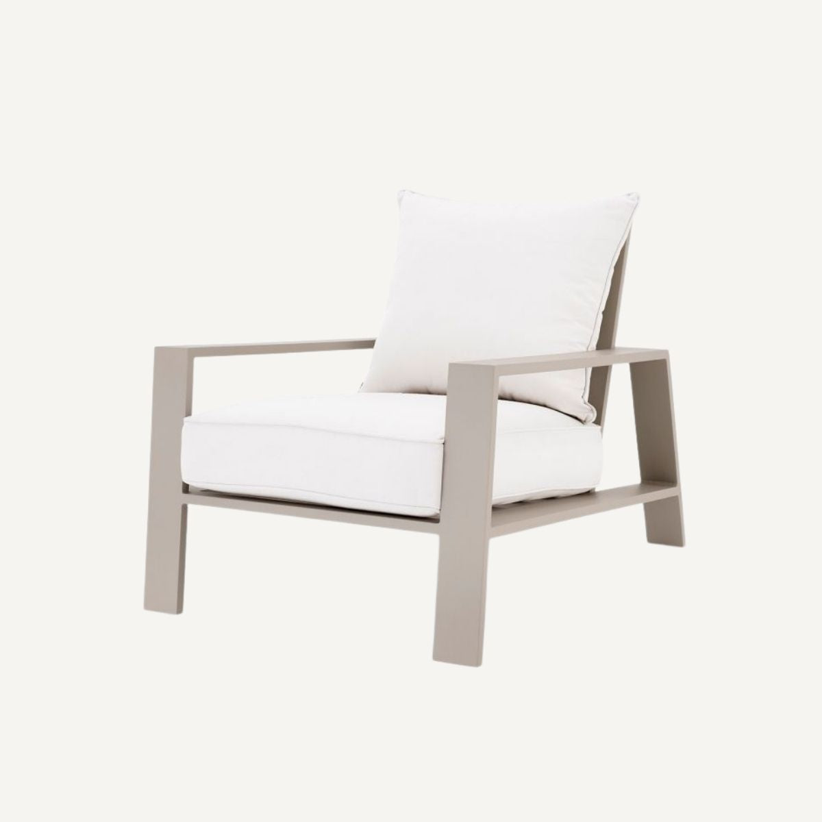 Fauteuil d'extérieur en métal sable | Eichholtz Belle Vue| REMO-HOME, mobilier et décoration d'intérieur