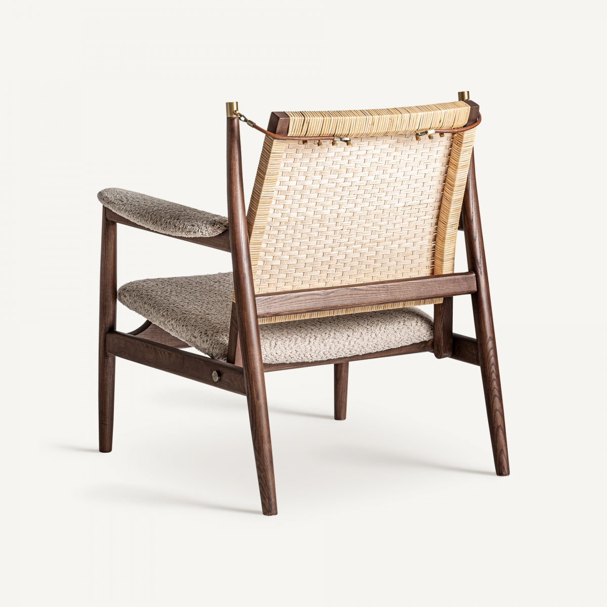 Fauteuil d'appoint en rotin bouclé crème | Vical Hunxe | REMO-HOME, mobilier et décoration d'intérieur