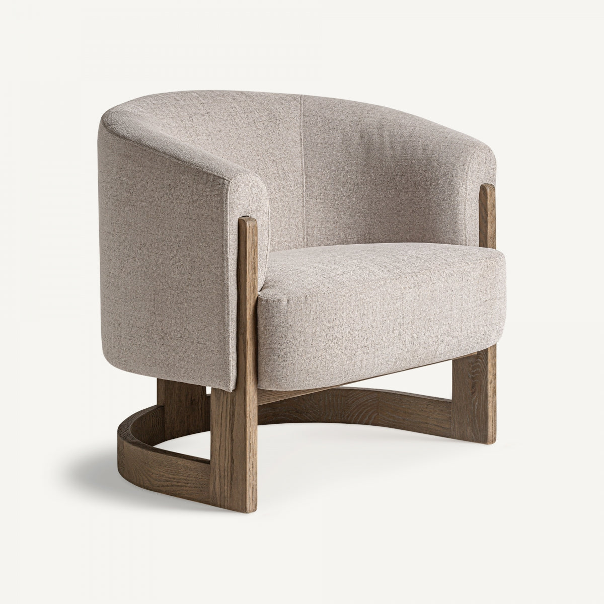 Fauteuil d'appoint en tissu beige | Vical Leutasch | REMO-HOME, mobilier et décoration d'intérieur