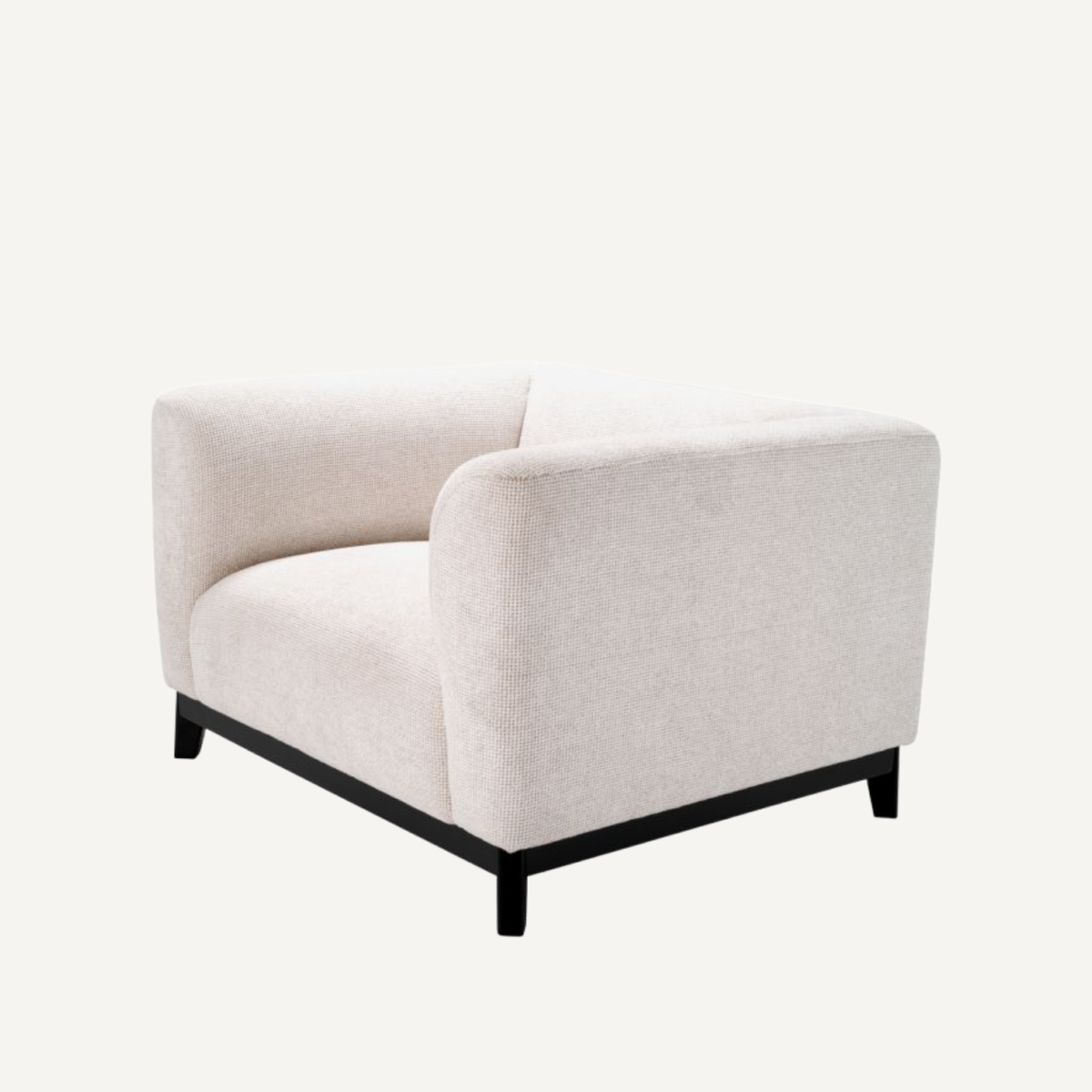 Fauteuil en tissu blanc cassé | Eichholtz Corso | REMO-HOME, mobilier et décoration d'intérieur