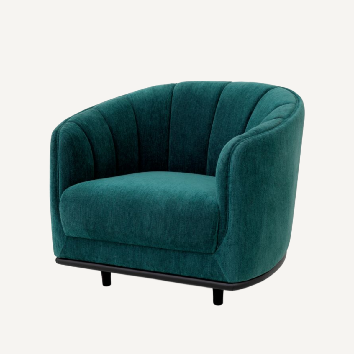 Fauteuil en tissu vert d'eau | Eichholtz Agostino | REMO-HOME, mobilier et décoration d'intérieur