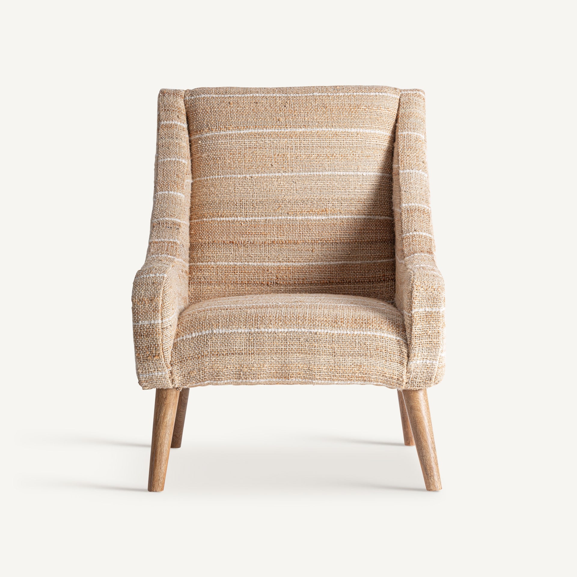 Fauteuil jute beige bois de manguier | VICAL Chateris | REMO-HOME, mobilier design et décoration d'intérieur