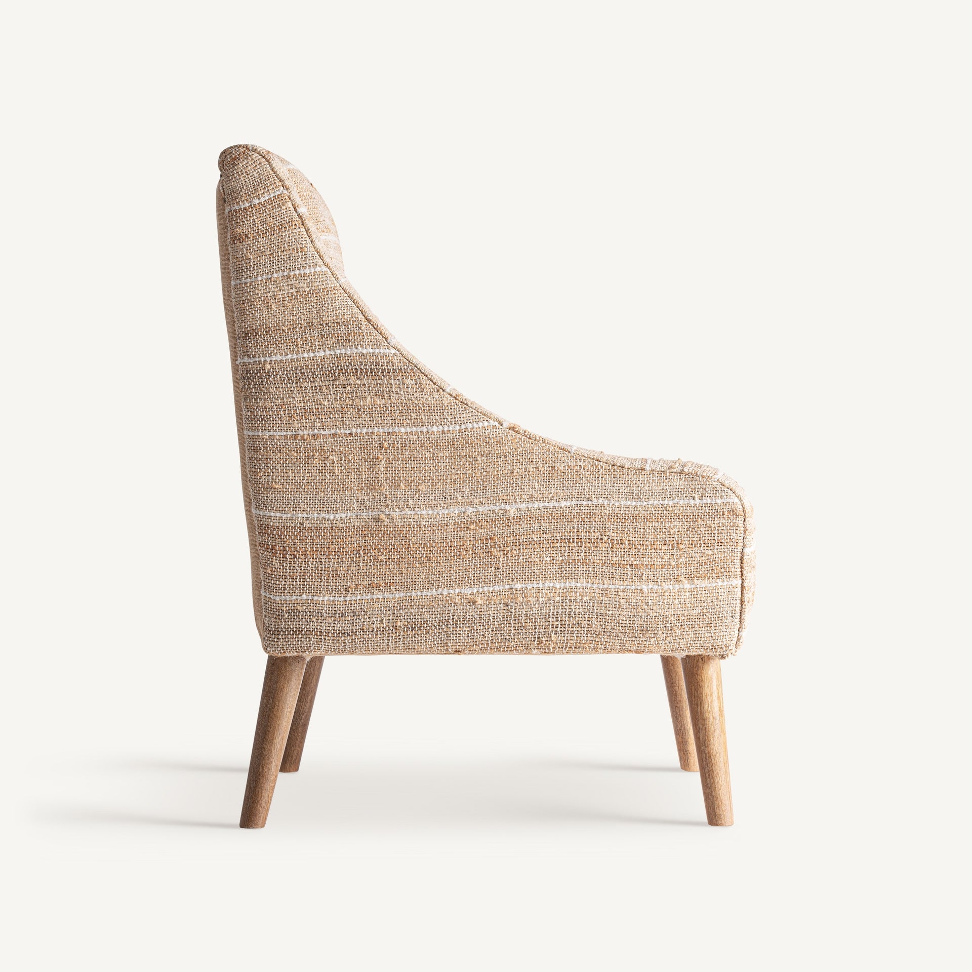 Fauteuil jute beige bois de manguier | VICAL Chateris | REMO-HOME, mobilier design et décoration d'intérieur
