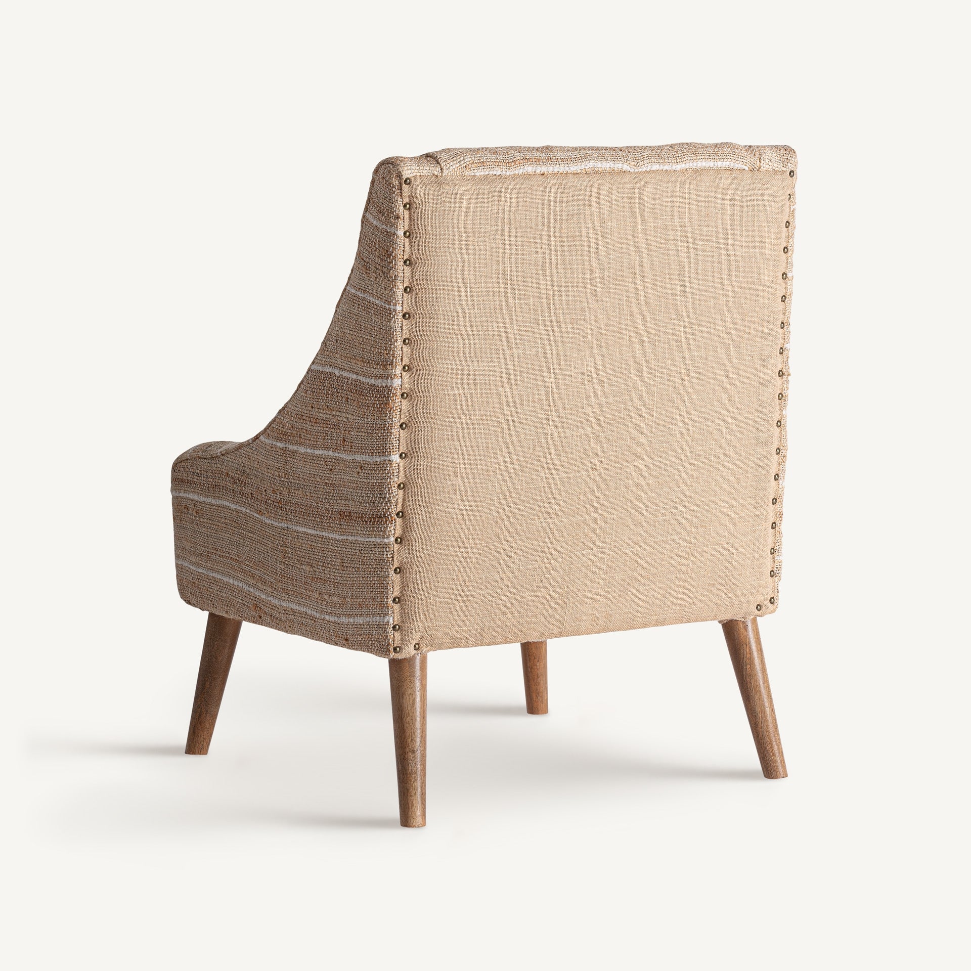 Fauteuil jute beige bois de manguier | VICAL Chateris | REMO-HOME, mobilier design et décoration d'intérieur