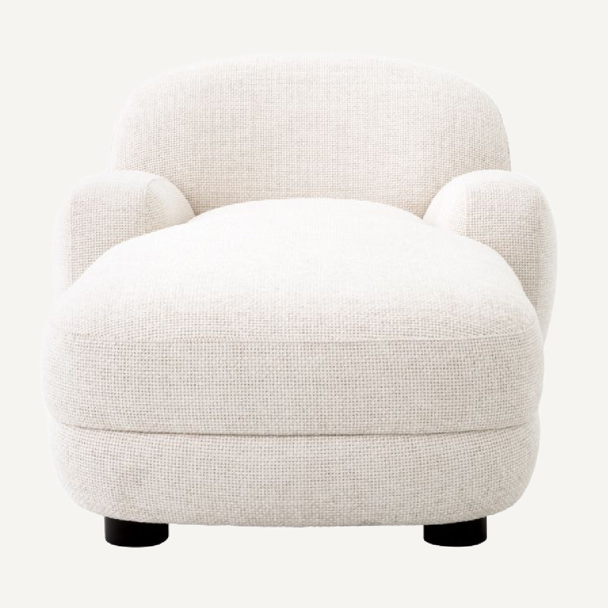 Fauteuil long en tissu blanc cassé | Eichholtz Udine | REMO-HOME, mobilier et décoration d'intérieur