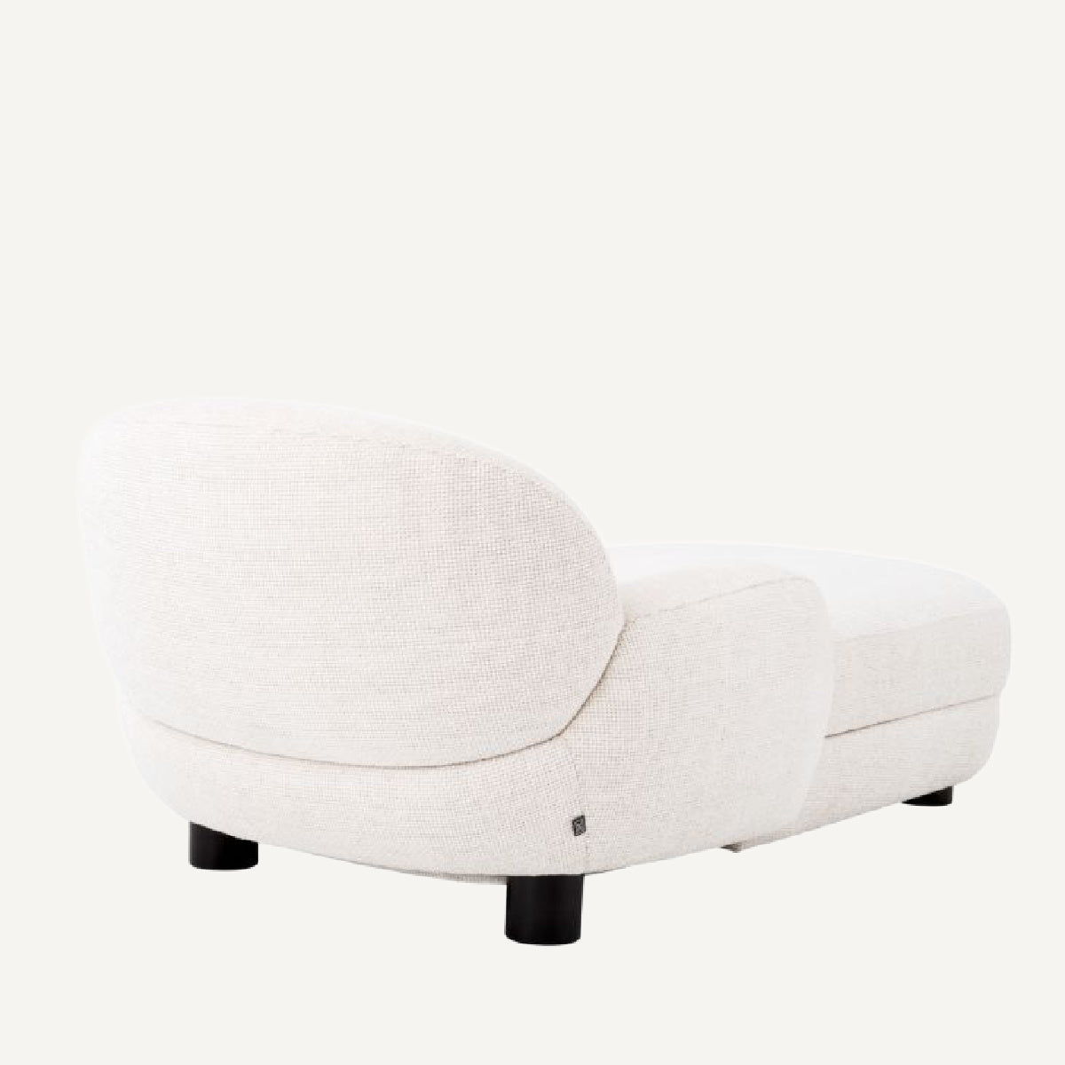 Fauteuil long en tissu blanc cassé | Eichholtz Udine | REMO-HOME, mobilier et décoration d'intérieur