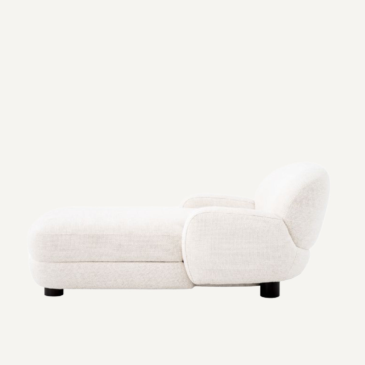 Fauteuil long en tissu blanc cassé | Eichholtz Udine | REMO-HOME, mobilier et décoration d'intérieur