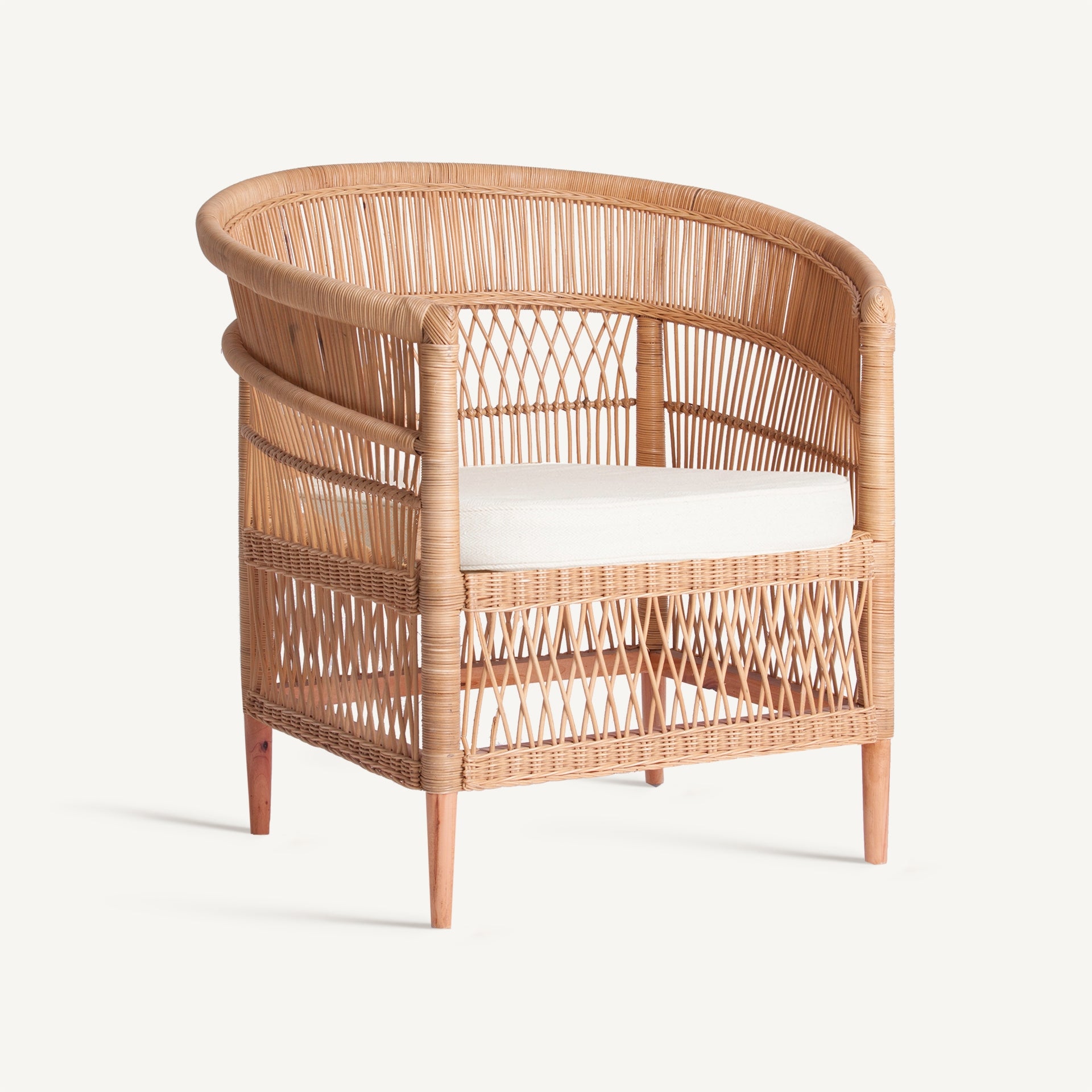 Fauteuil rotin naturel contemporain | VICAL Elna | REMO-HOME, mobilier design et décoration d'intérieur