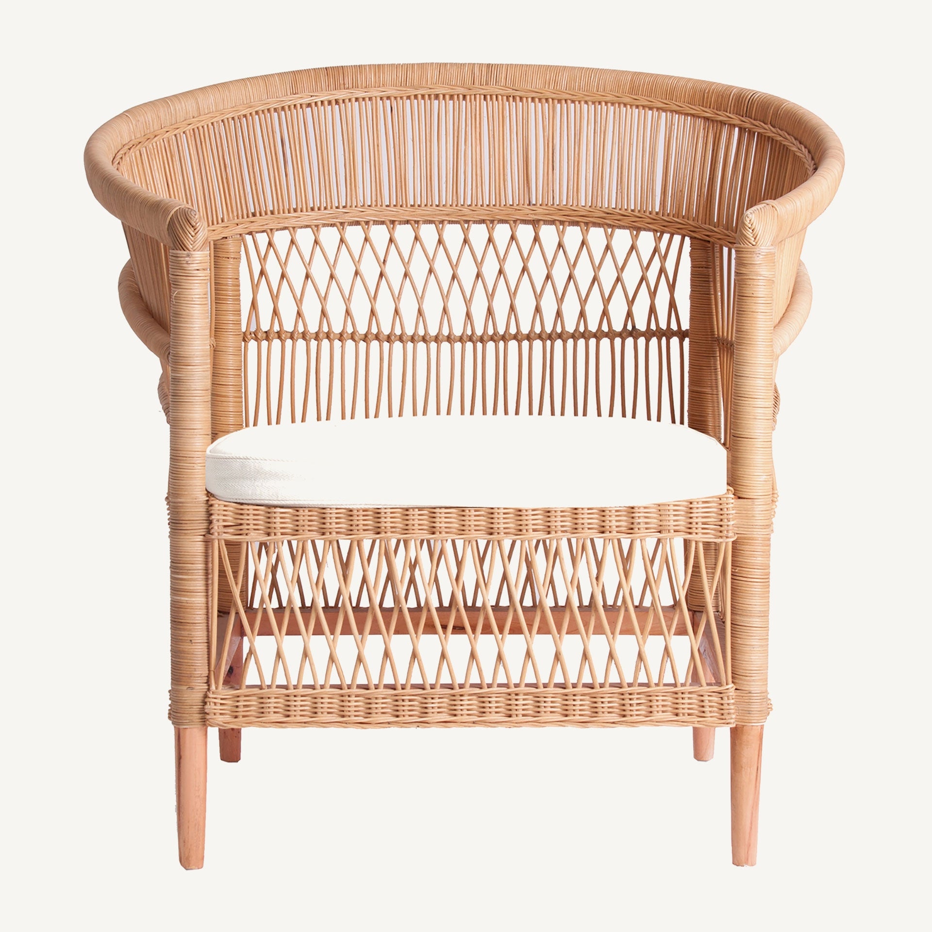 Fauteuil rotin naturel contemporain | VICAL Elna | REMO-HOME, mobilier design et décoration d'intérieur