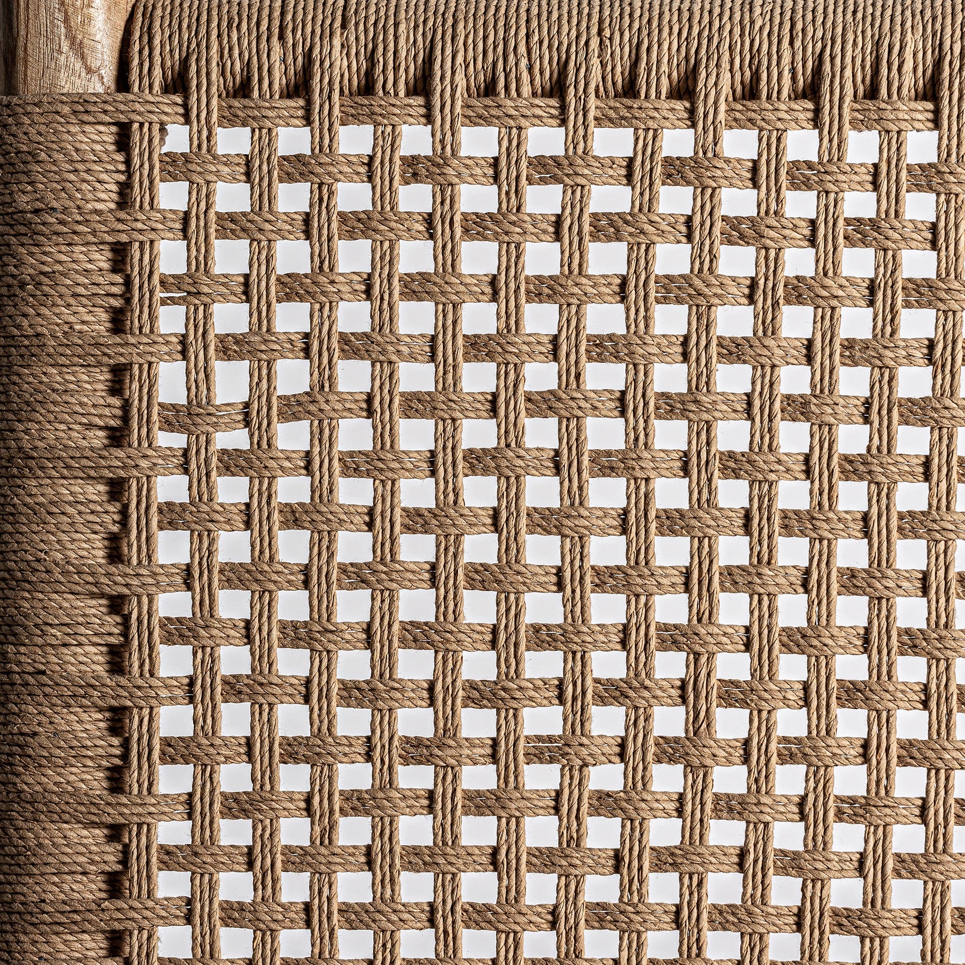 Fauteuil vintage teck et chanvre naturel | VICAL Mouzaki | REMO-HOME, mobilier design et décoration d'intérieur