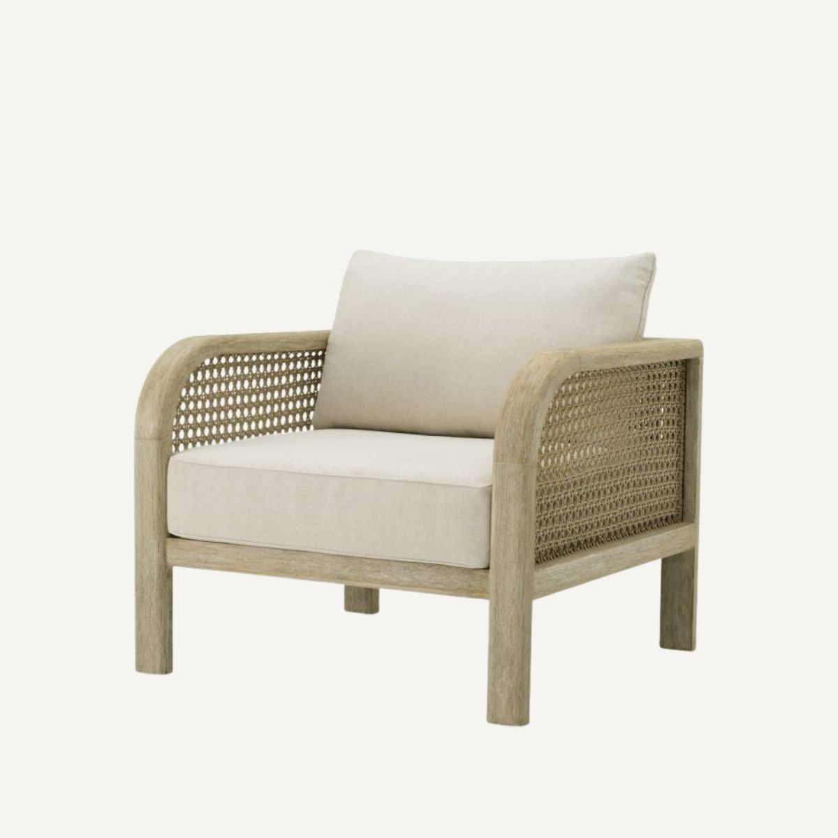 Fauteuil d'extérieur en teck beige | Eichholtz Julian | REMO-HOME, mobilier et décoration d'intérieur