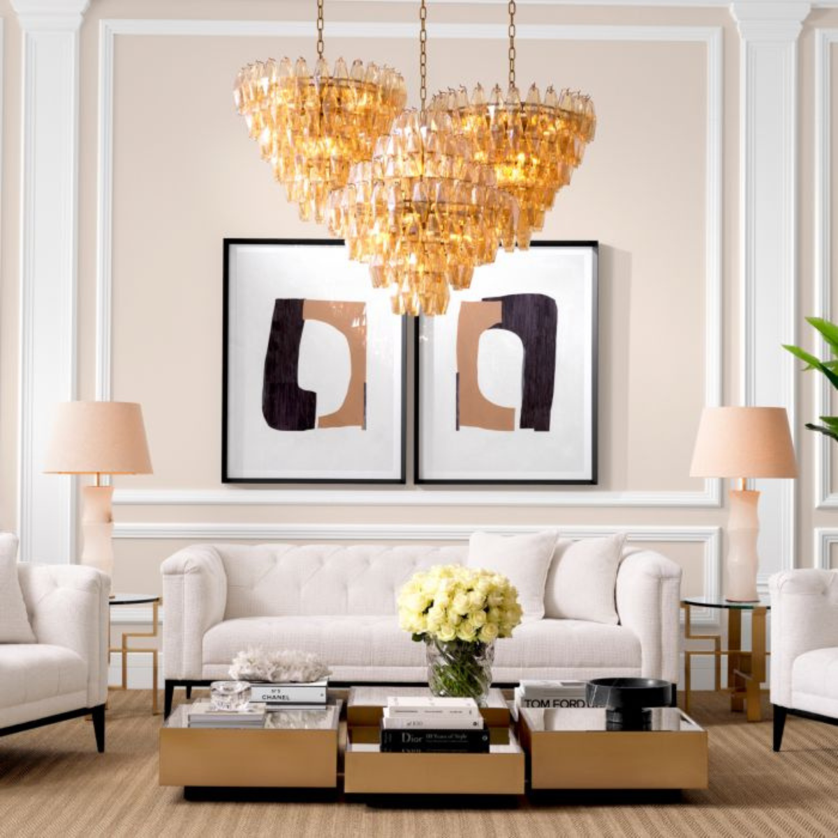 Impression d'art abstrait (lot de 2) | Eichholtz Cardboard | REMO-HOME, mobilier et décoration d'intérieur