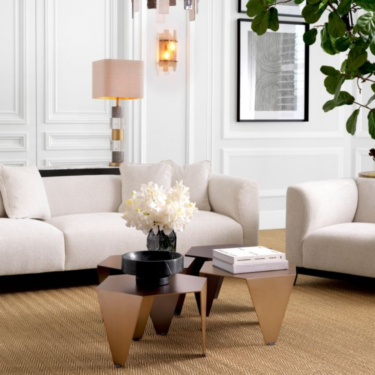 Impression d'art abstrait (lot de 2) | Eichholtz Cedar | REMO-HOME, mobilier et décoration d'intérieur