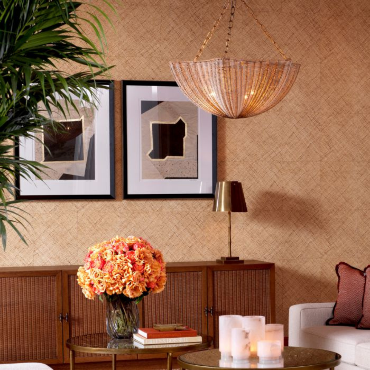 Impression d'art numéroté (lot de 2) | Eichholtz Creased Umber | REMO-HOME, mobilier et décoration d'intérieur