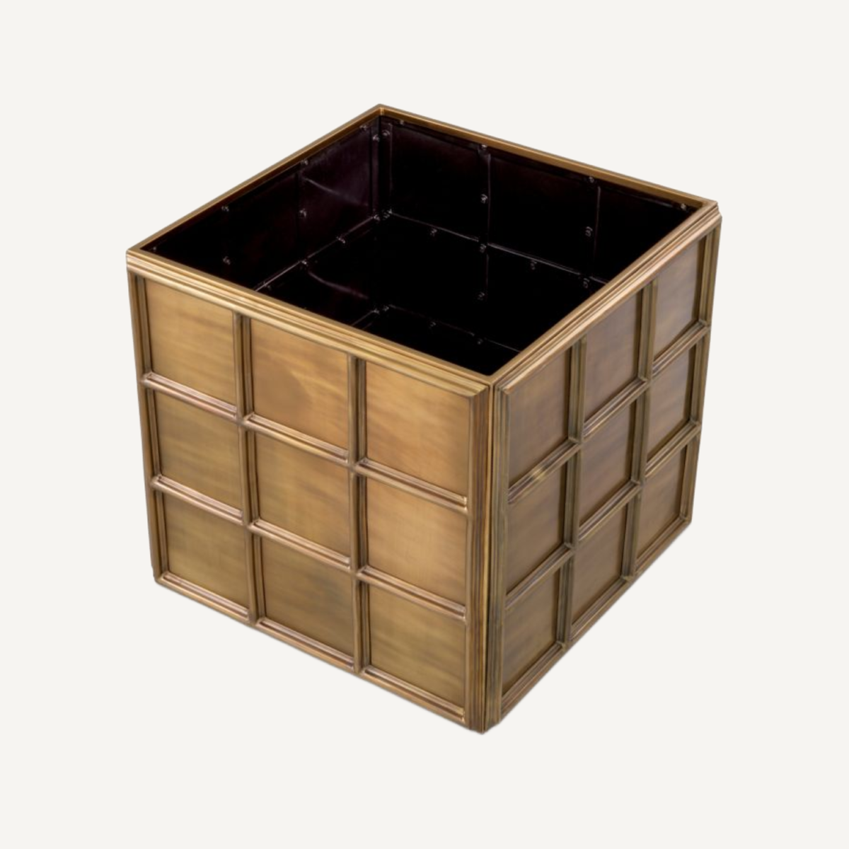 Jardinière en laiton vieilli | Eichholtz Grid M | REMO-HOME, mobilier et décoration d'intérieur