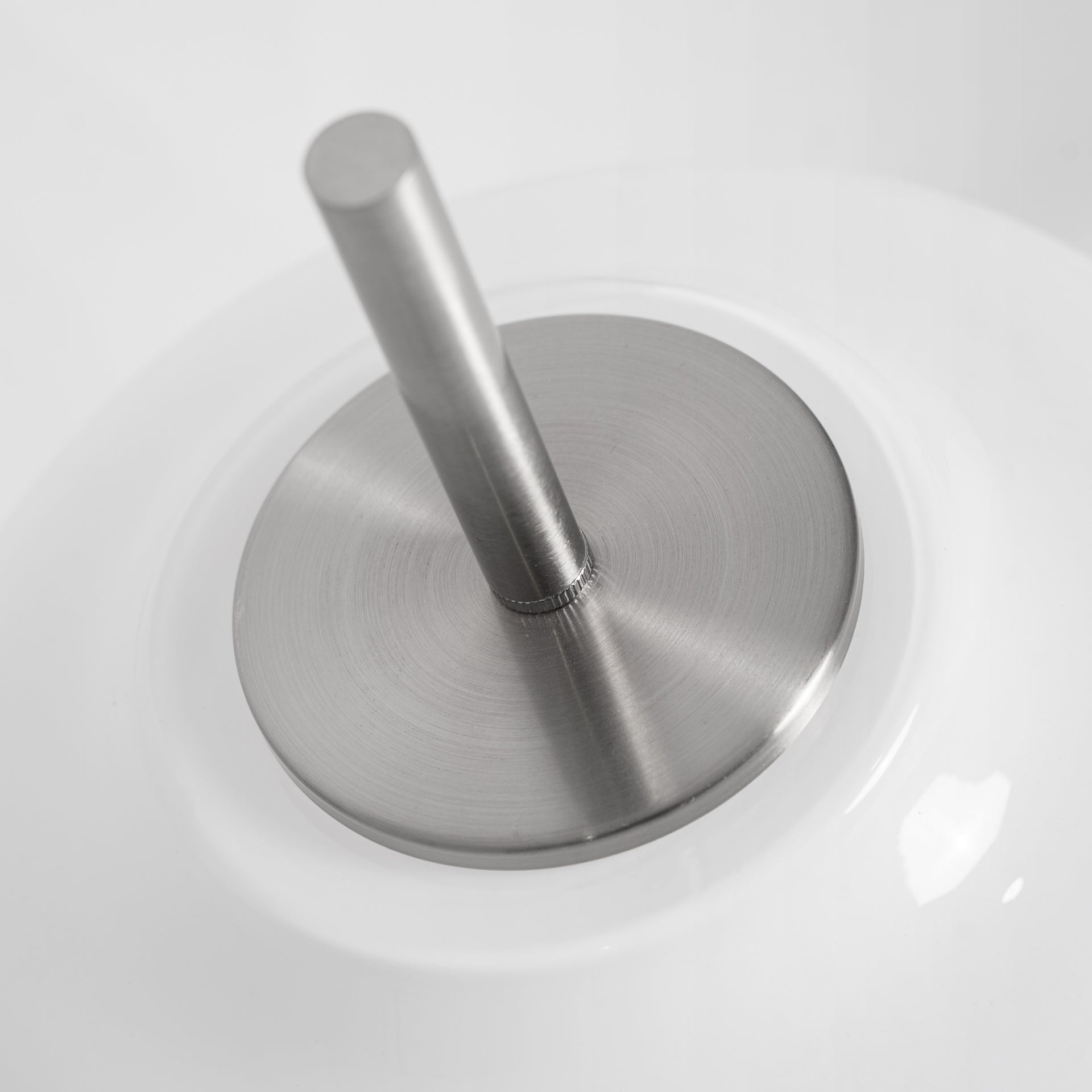 Lampe de salon cylindre verre blanc et métal argenté | VICAL Tiare | REMO-HOME, mobilier design et décoration d'intérieur