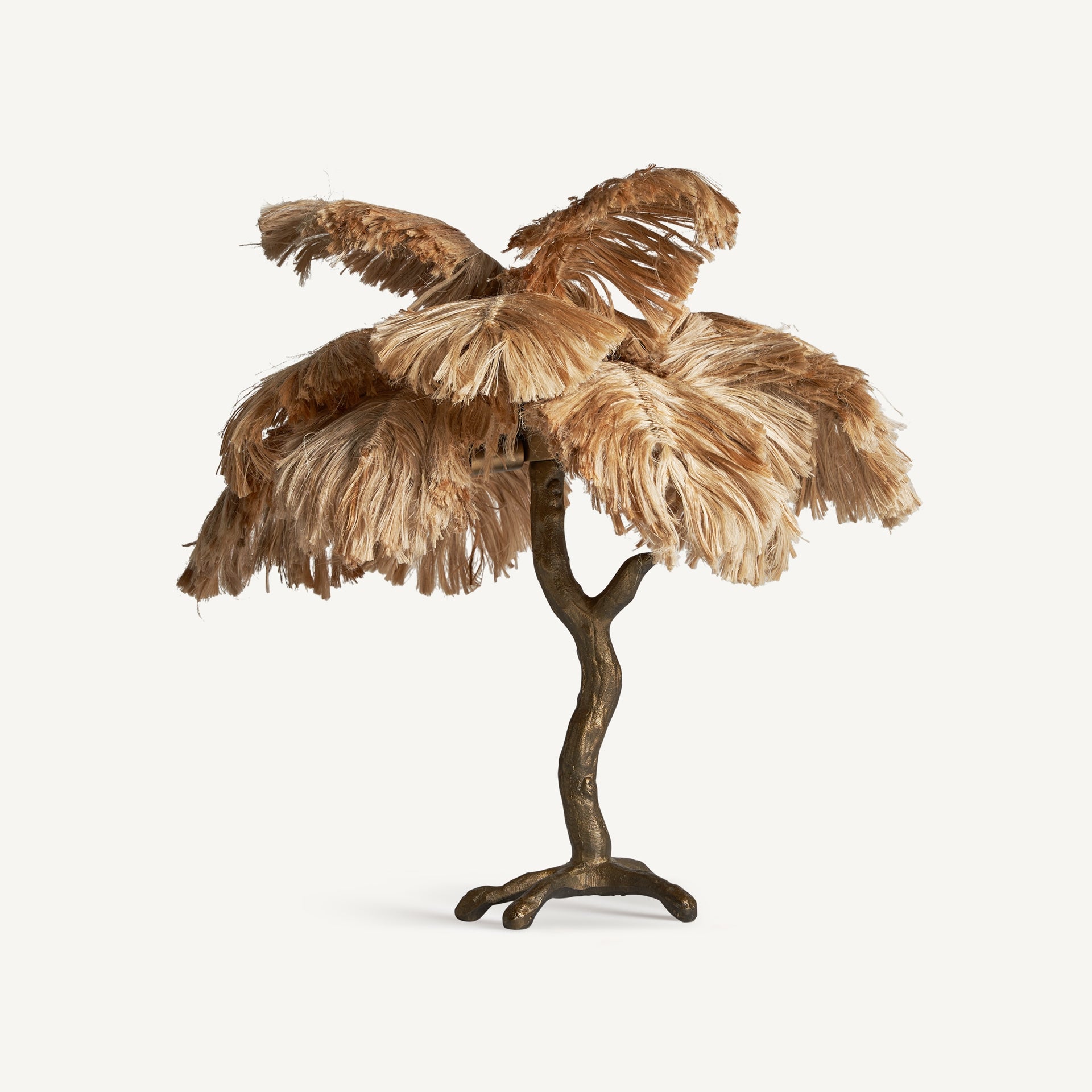 Lampe de table aluminium chanvre brun | VICAL Kellie | REMO-HOME, mobilier design et décoration d'intérieur