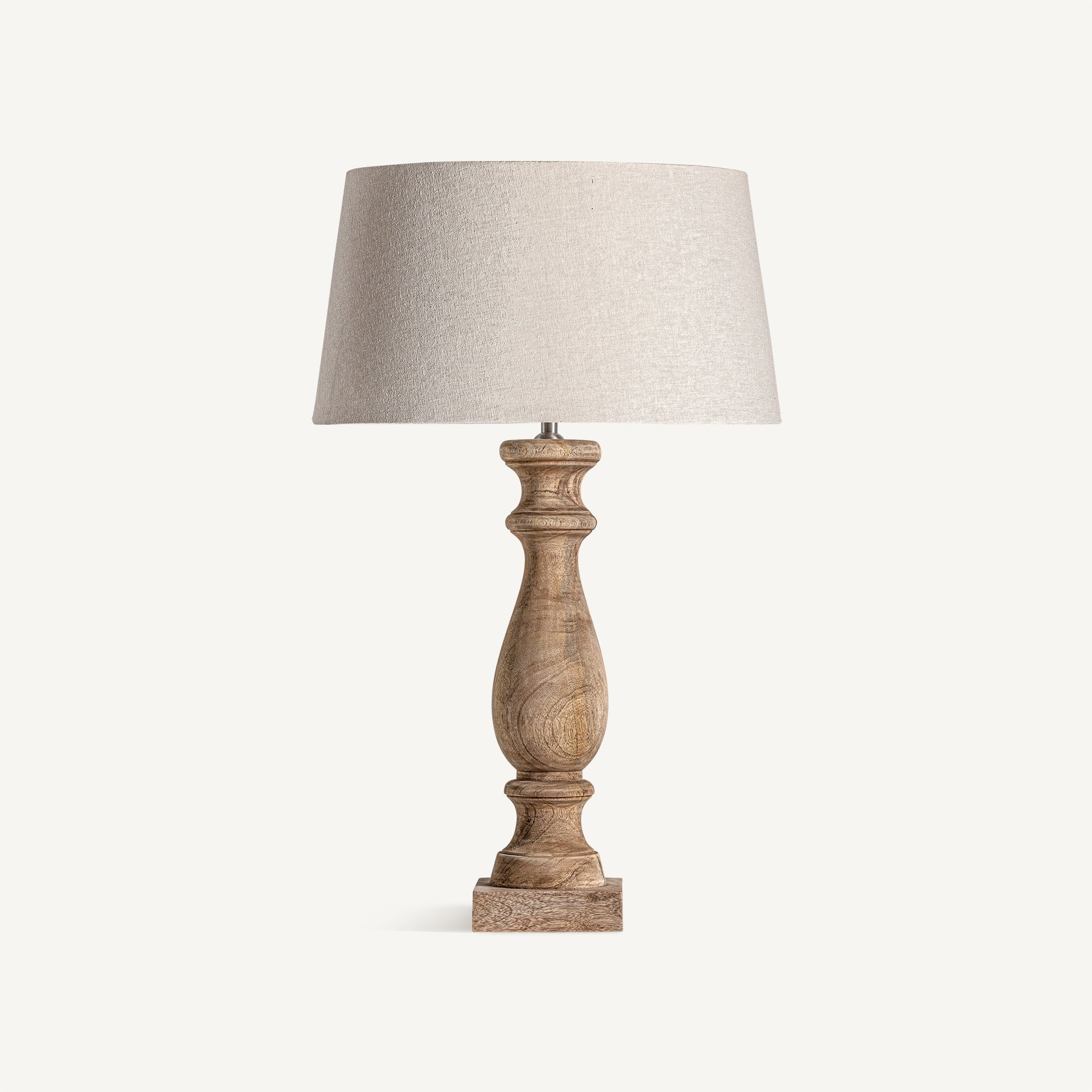 Lampe de table bois de mangue coton brun | VICAL Alea | REMO-HOME, mobilier design et décoration d'intérieur