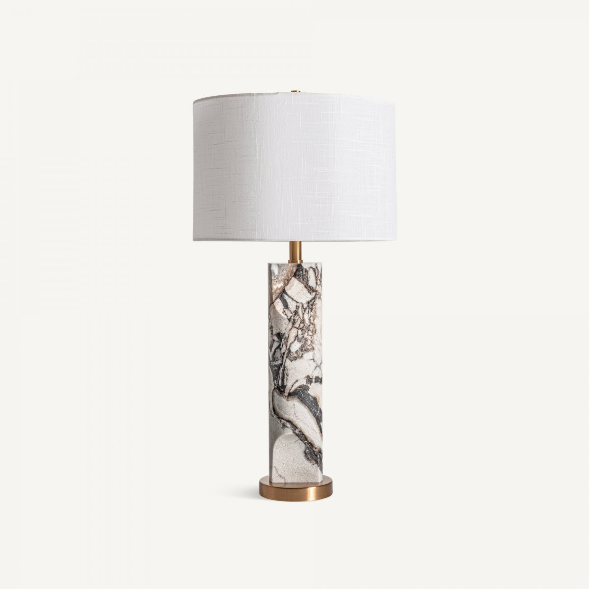 Lampe de table en marbre blanc veinuré | Vical Scalp | REMO-HOME, mobilier et décoration d'intérieur