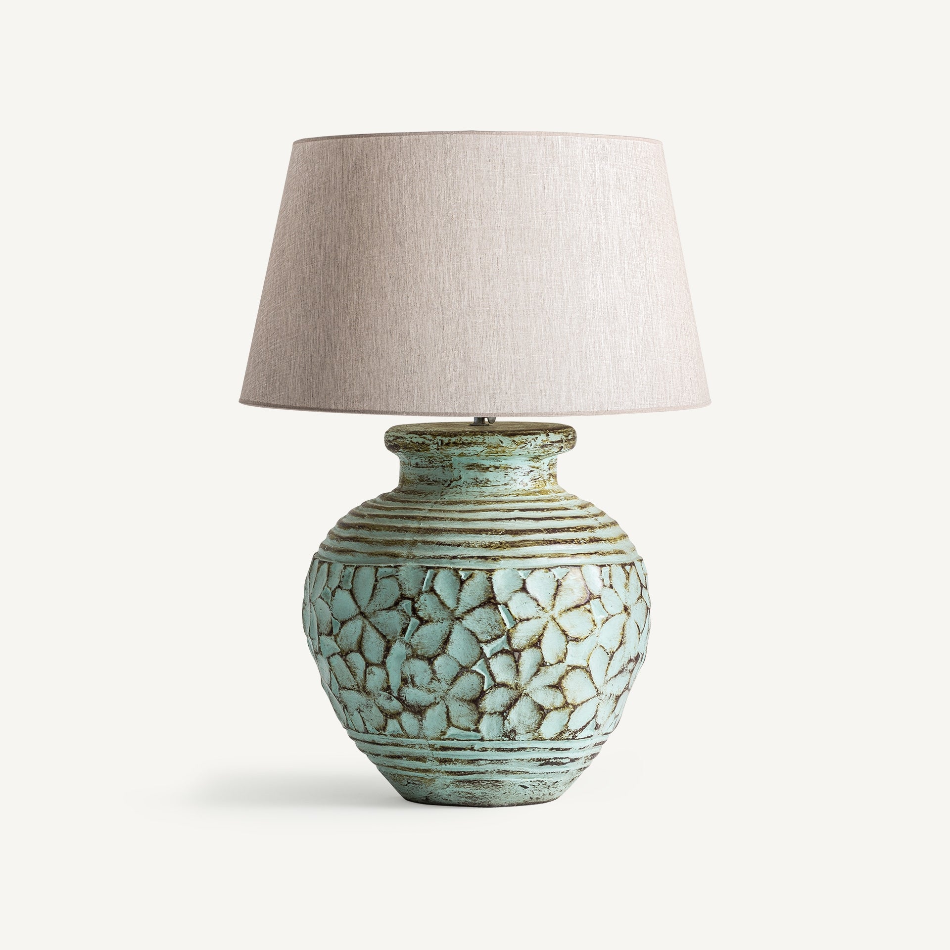 Lampe de table en terracotta verte | VICAL | REMO-HOME, mobilier design et décoration d'intérieur