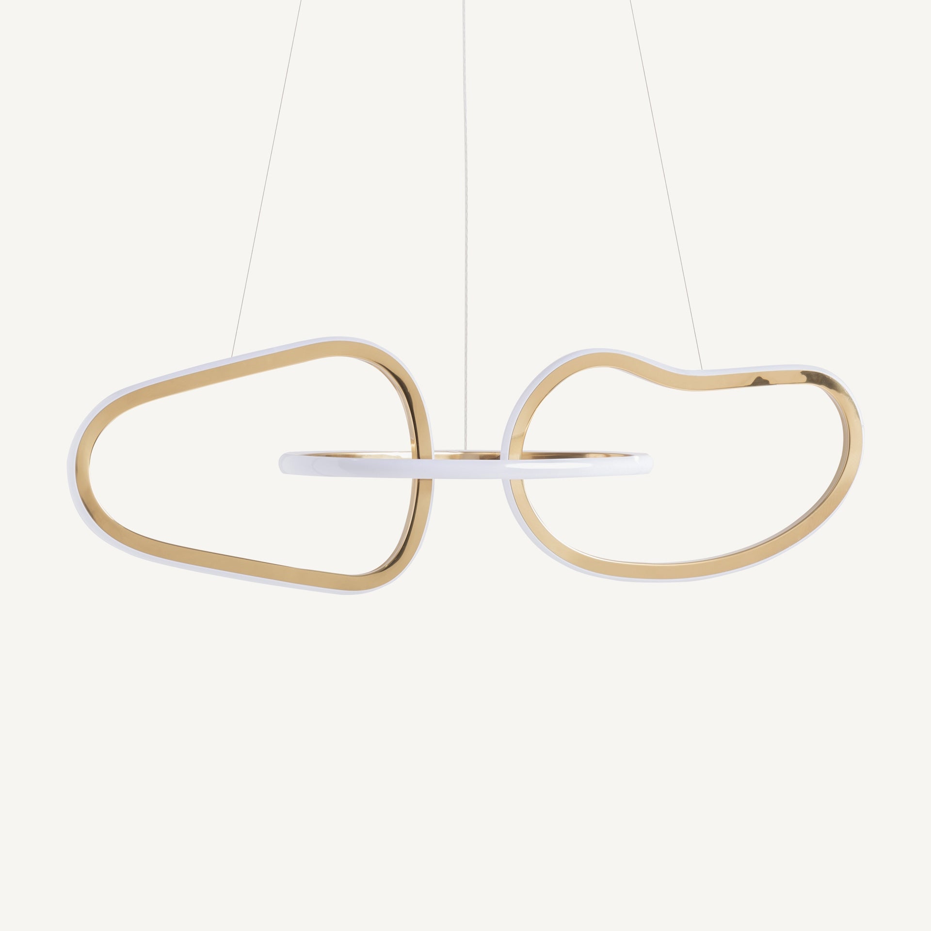 Lustre acier doré crystal blanc | VICAL Kaleshe | REMO-HOME, mobilier design et décoration d'intérieur